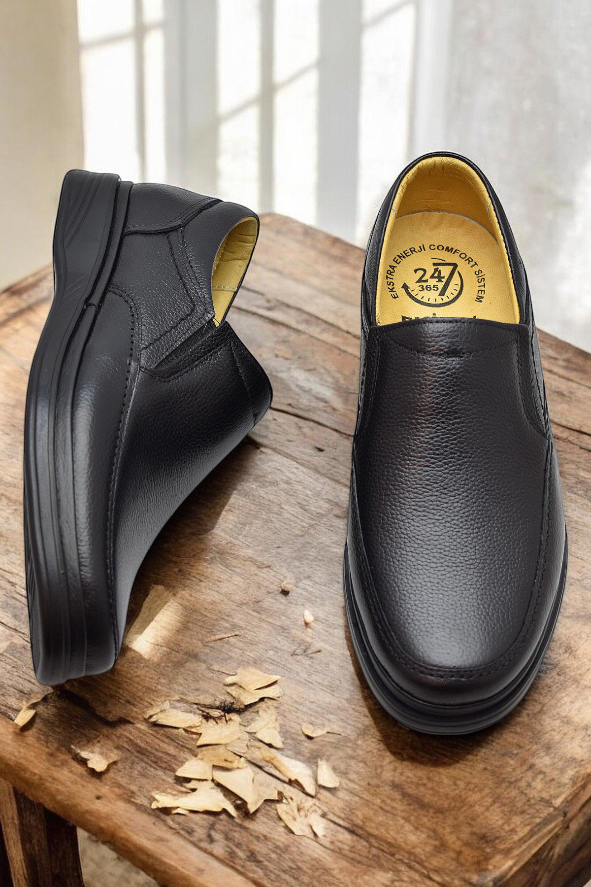 TAB8050 Ortopedik Taban Hakiki Deri Erkek Ayakkabı Mevsimlik Baba Ayakkabısı - Görsel 5