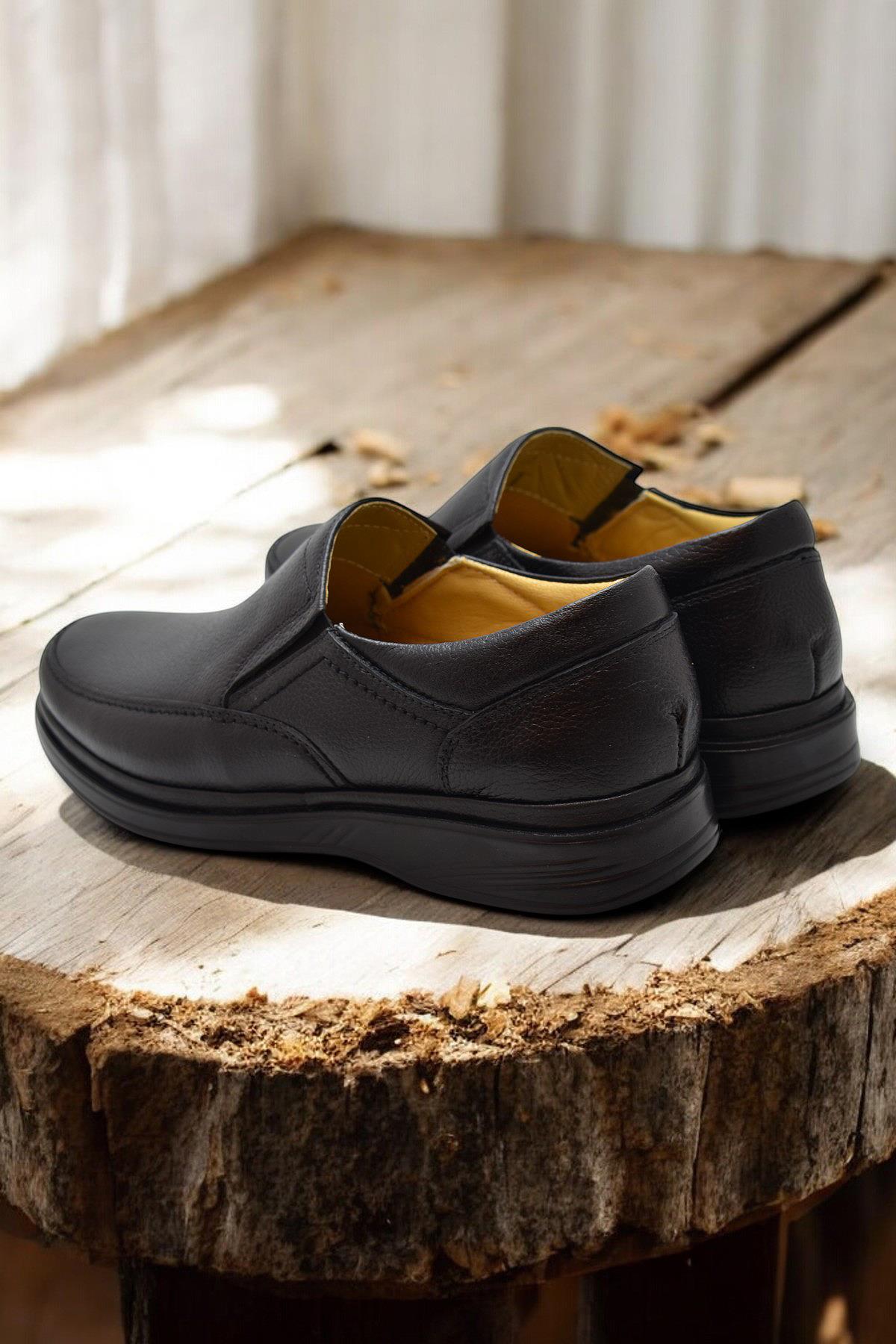 TAB8050 Ortopedik Taban Hakiki Deri Erkek Ayakkabı Mevsimlik Baba Ayakkabısı - Görsel 6