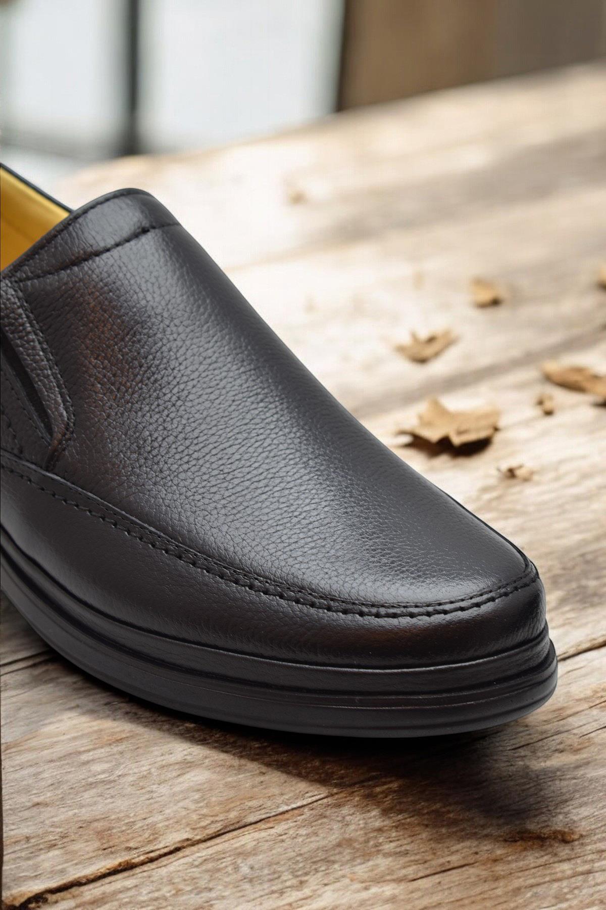 TAB8050 Ortopedik Taban Hakiki Deri Erkek Ayakkabı Mevsimlik Baba Ayakkabısı - Görsel 7