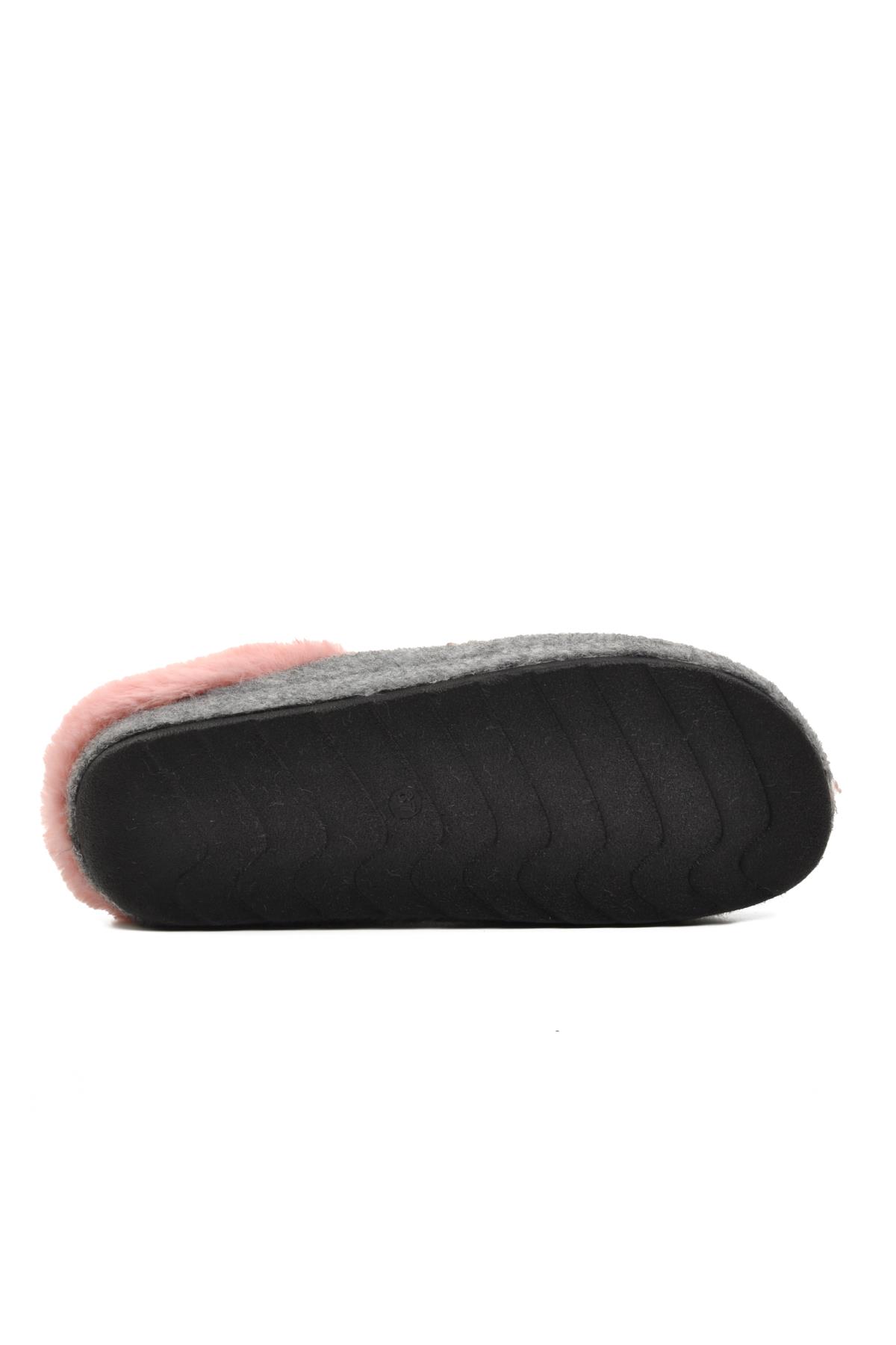 K-9529 Gri Kadın Ev Terliği - Görsel 8