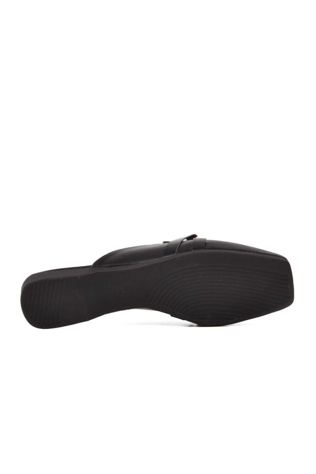 277110 Siyah Kadın Sabo Terlik - Görsel 8