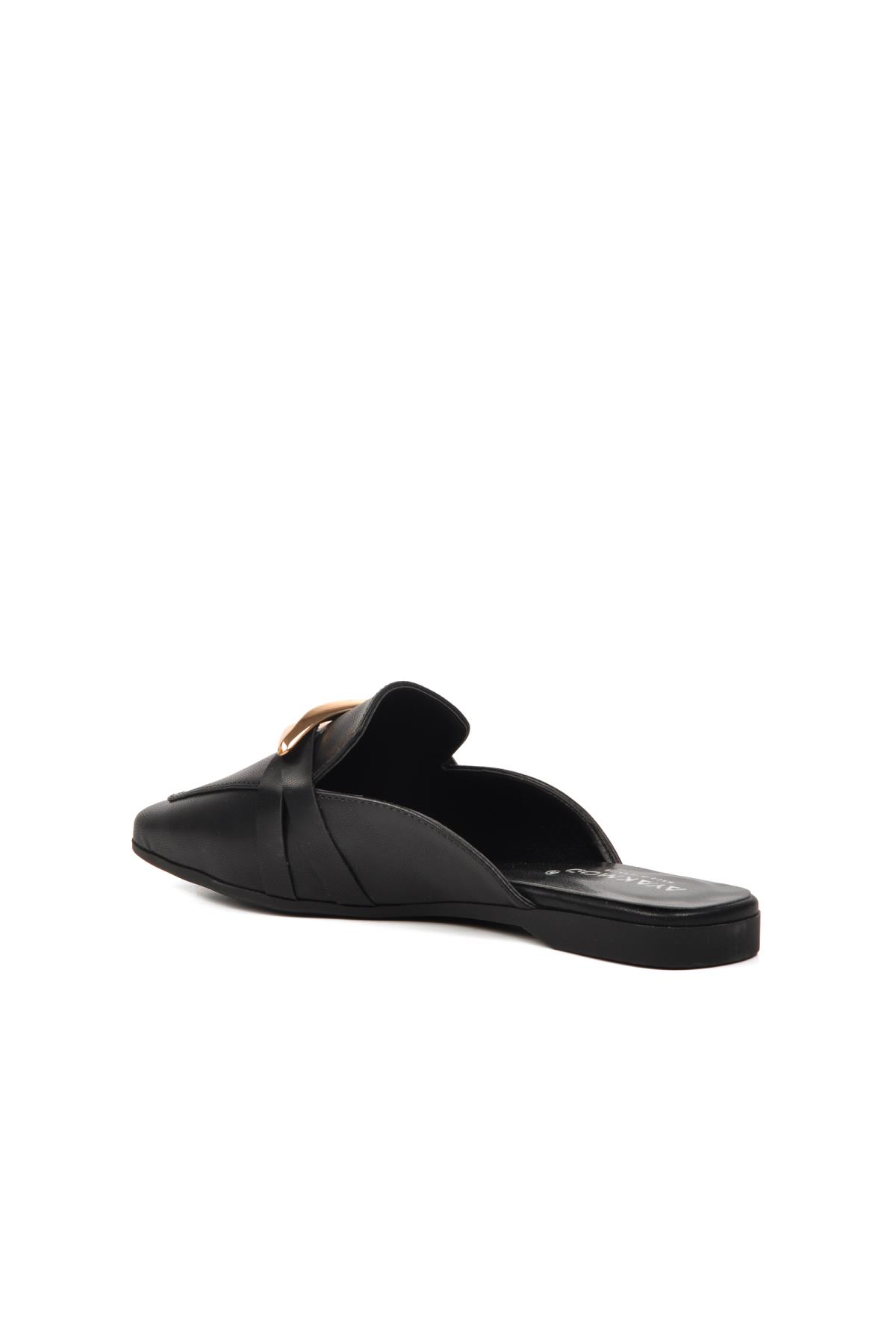 277110 Siyah Kadın Sabo Terlik - Görsel 11