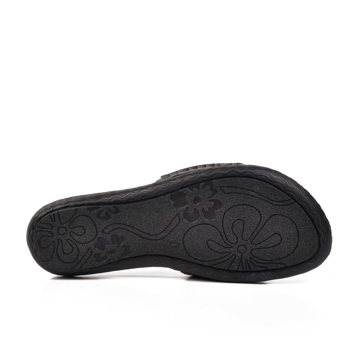 246012 Siyah Taşlı Kadın Terlik - Görsel 3