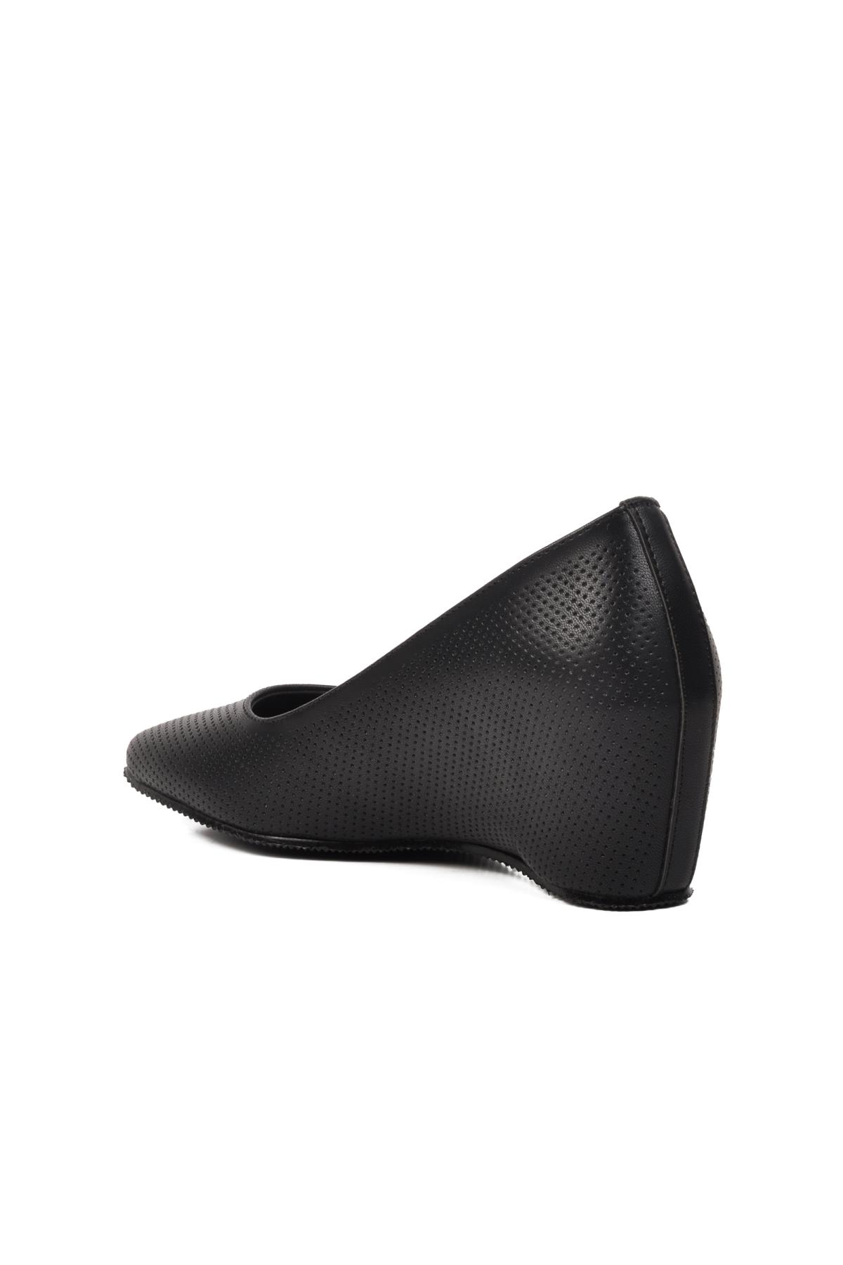 312072 Siyah Kadın Dolgu Topuklu Ayakkabı - Görsel 7