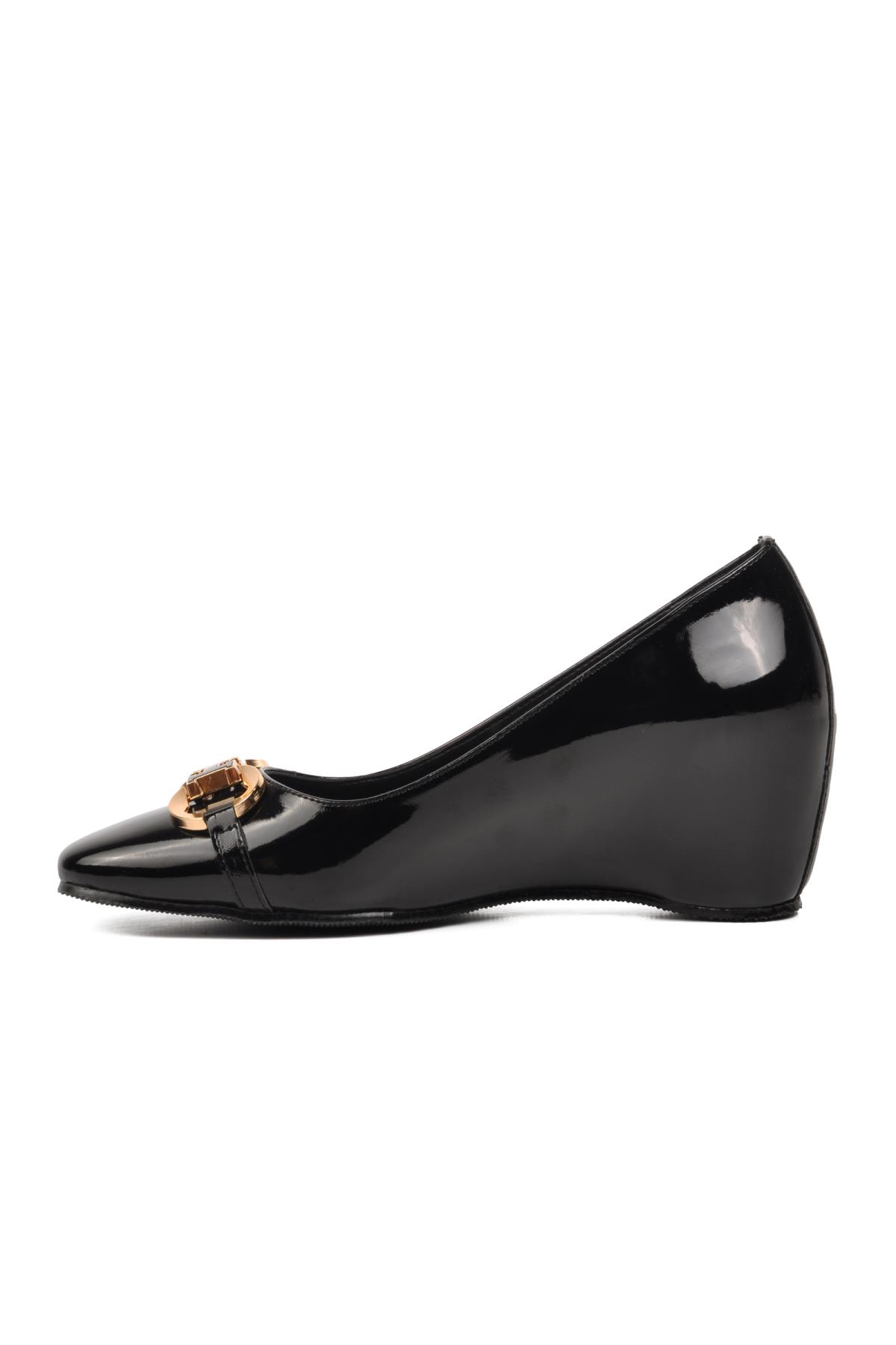 312078 Siyah Kadın Dolgu Topuklu Ayakkabı - Görsel 10