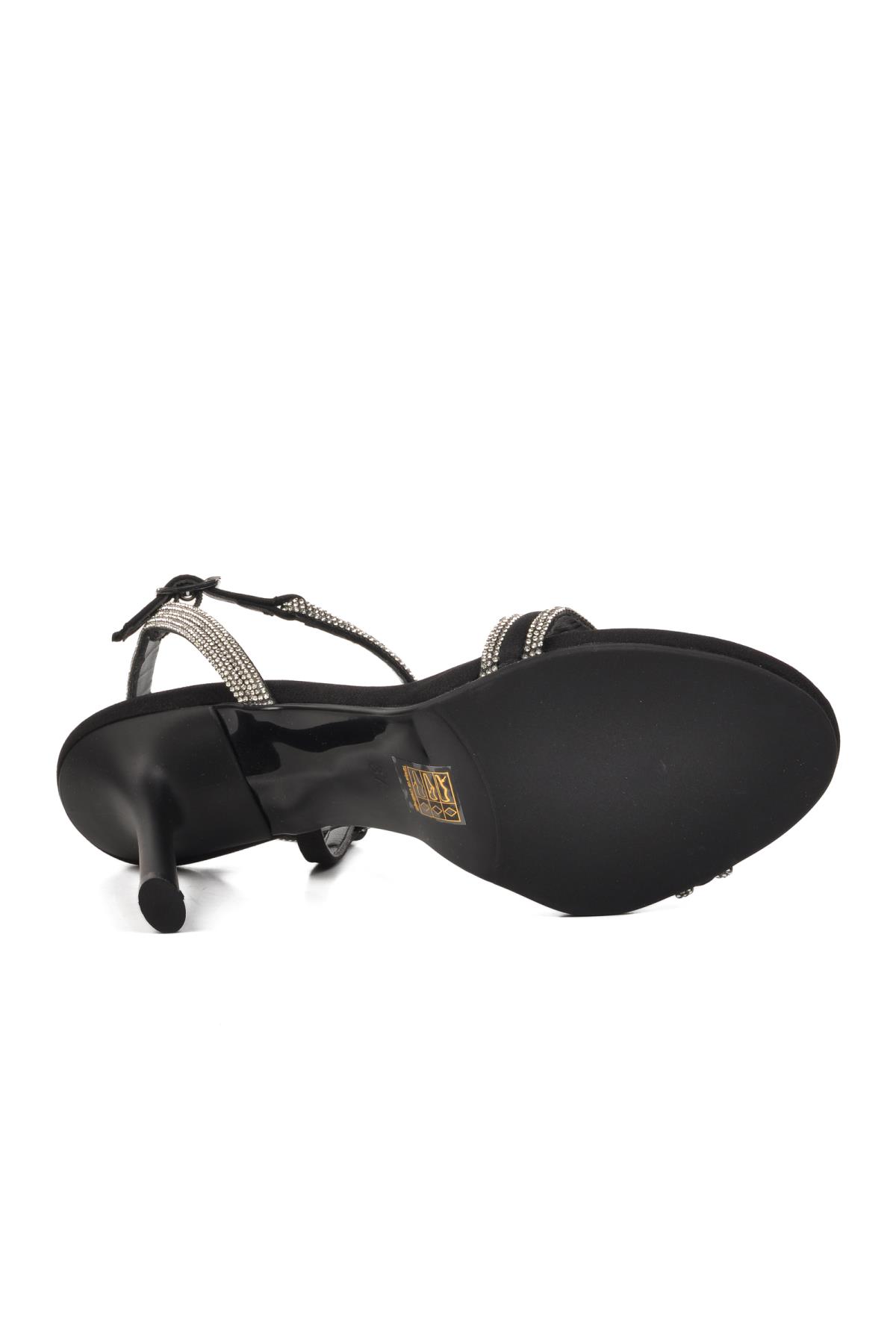 543117 Siyah Kadın Abiye Ayakkabı - Görsel 8