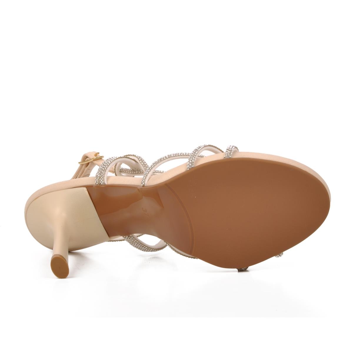 543119 Bej Kadın Abiye Ayakkabı - Görsel 3