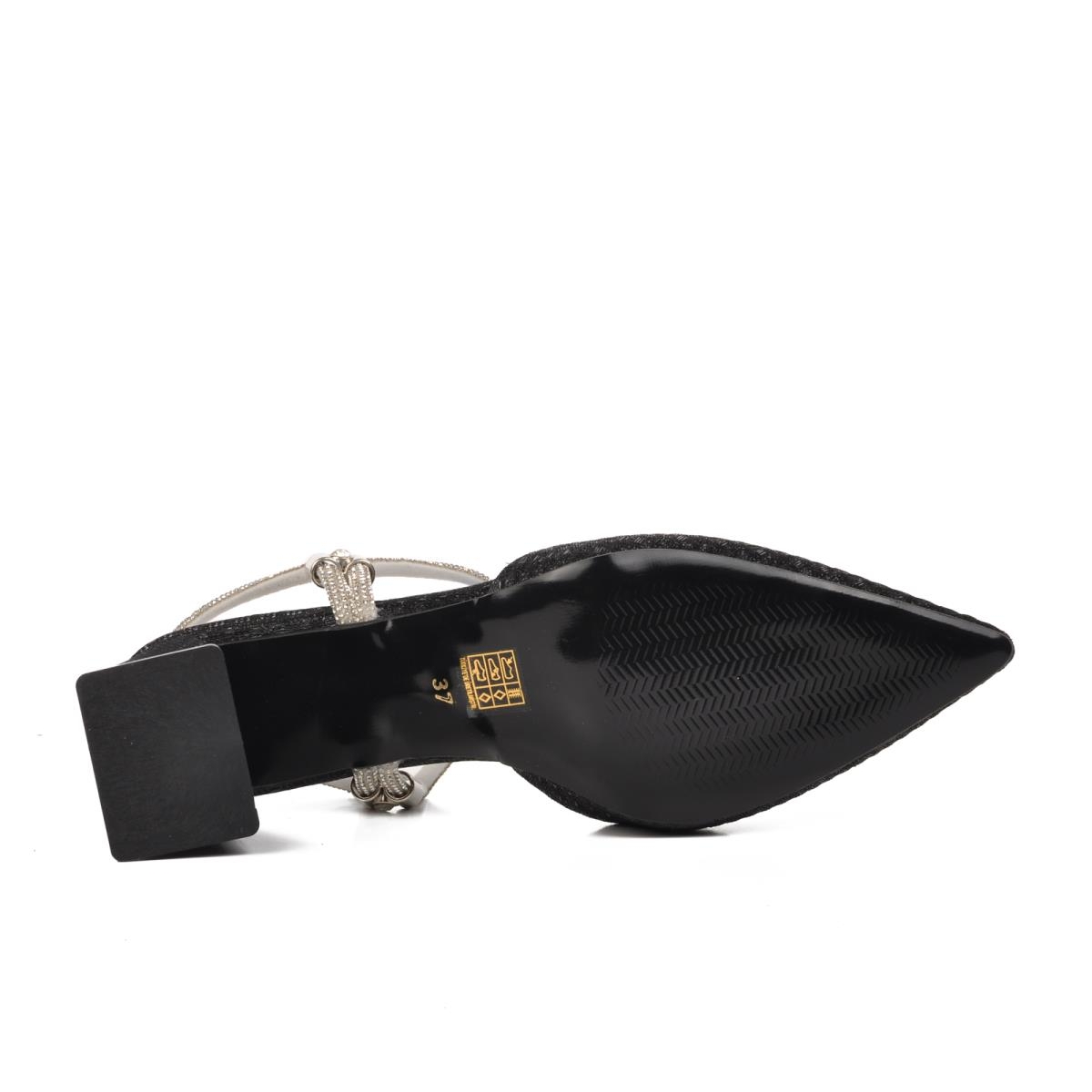 328139 Siyah Kadın Abiye Ayakkabı - Görsel 3