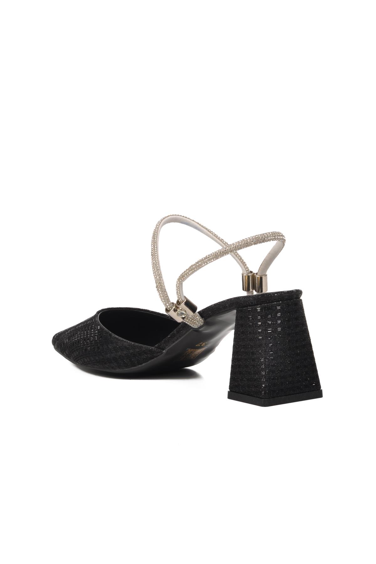 328139 Siyah Kadın Abiye Ayakkabı - Görsel 7