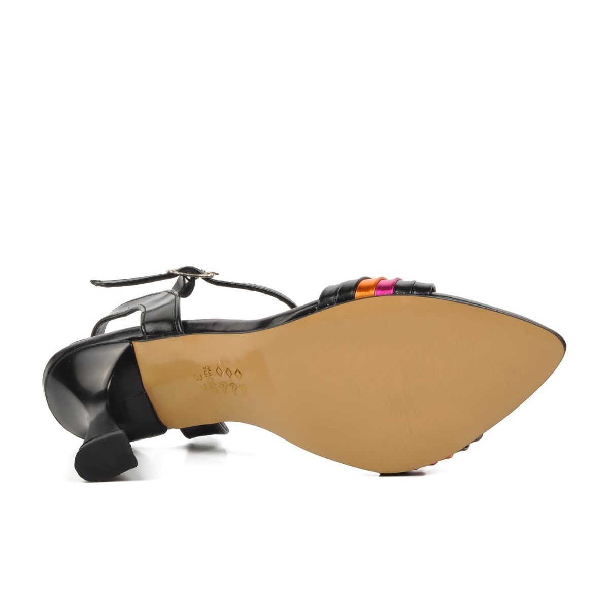 PC-53070 Siyah Kadın Abiye Ayakkabı - Görsel 3