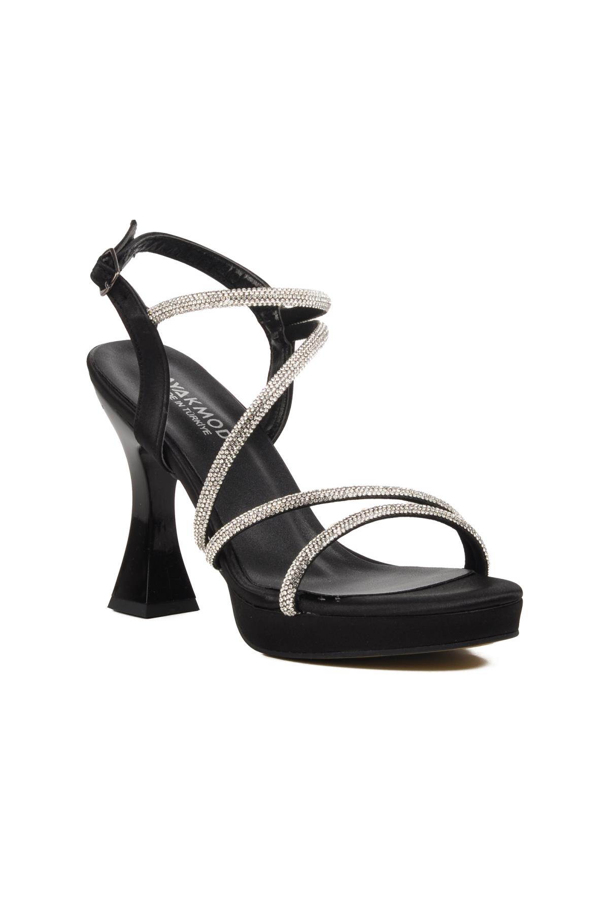 529222 Siyah Kadın Abiye Ayakkabı - Görsel 2