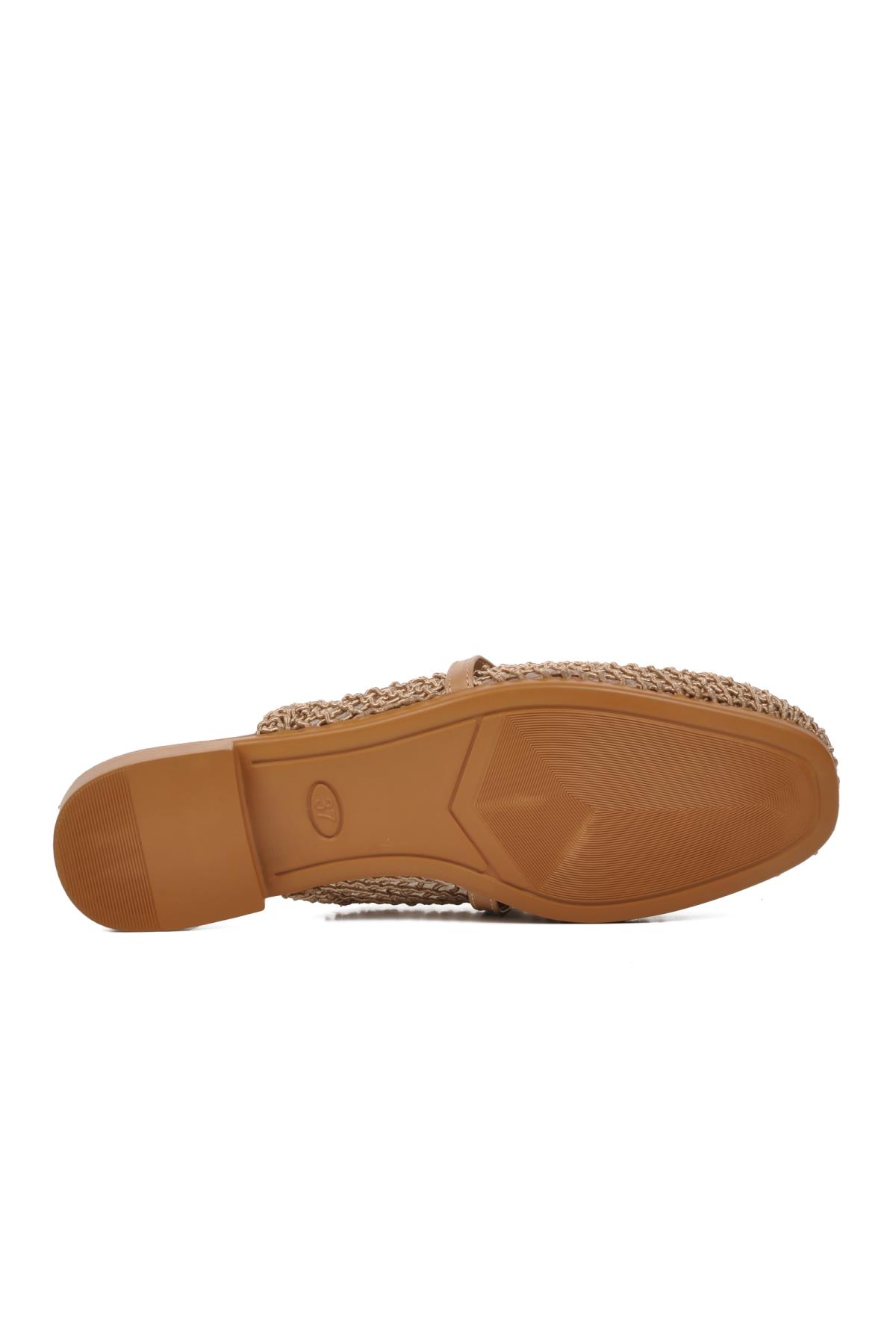 PC-53128 Vizon Kadın Örgülü Terlik - Görsel 8