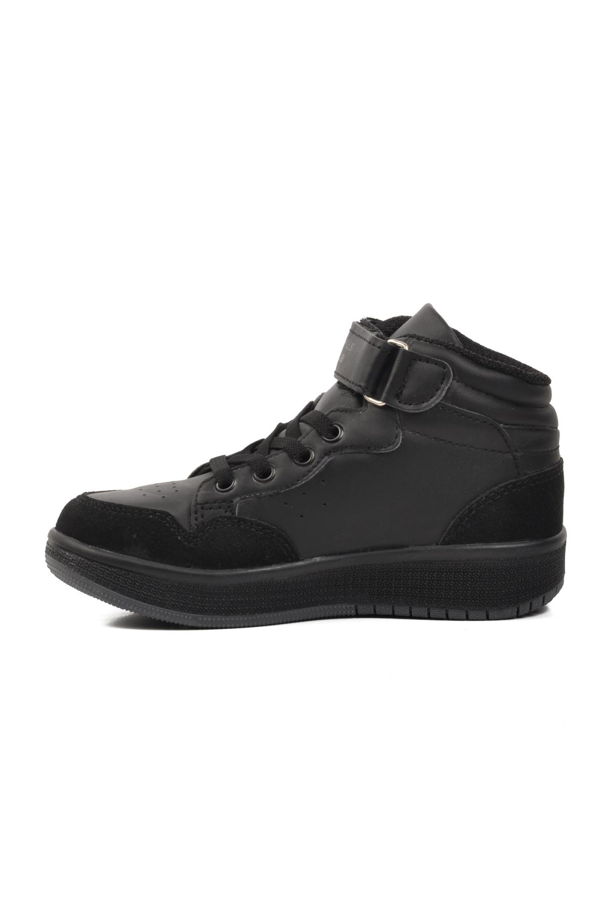 Po-10303-P Siyah Çocuk Hi Sneaker - Görsel 5