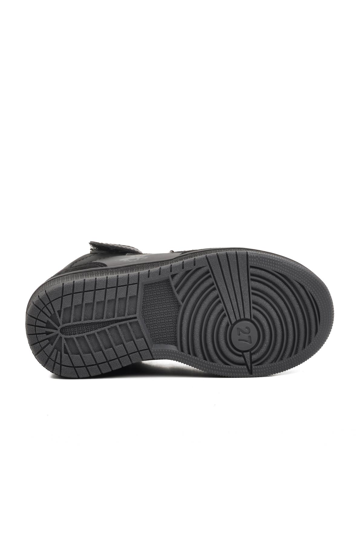 Po-10303-P Siyah Çocuk Hi Sneaker - Görsel 8