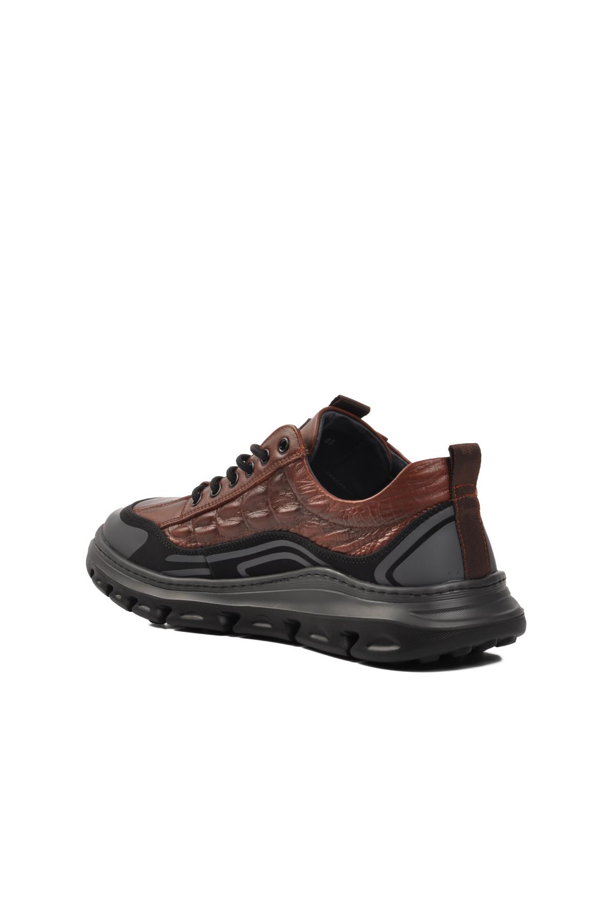 24Y590 Kahve Erkek Sneaker - Görsel 5