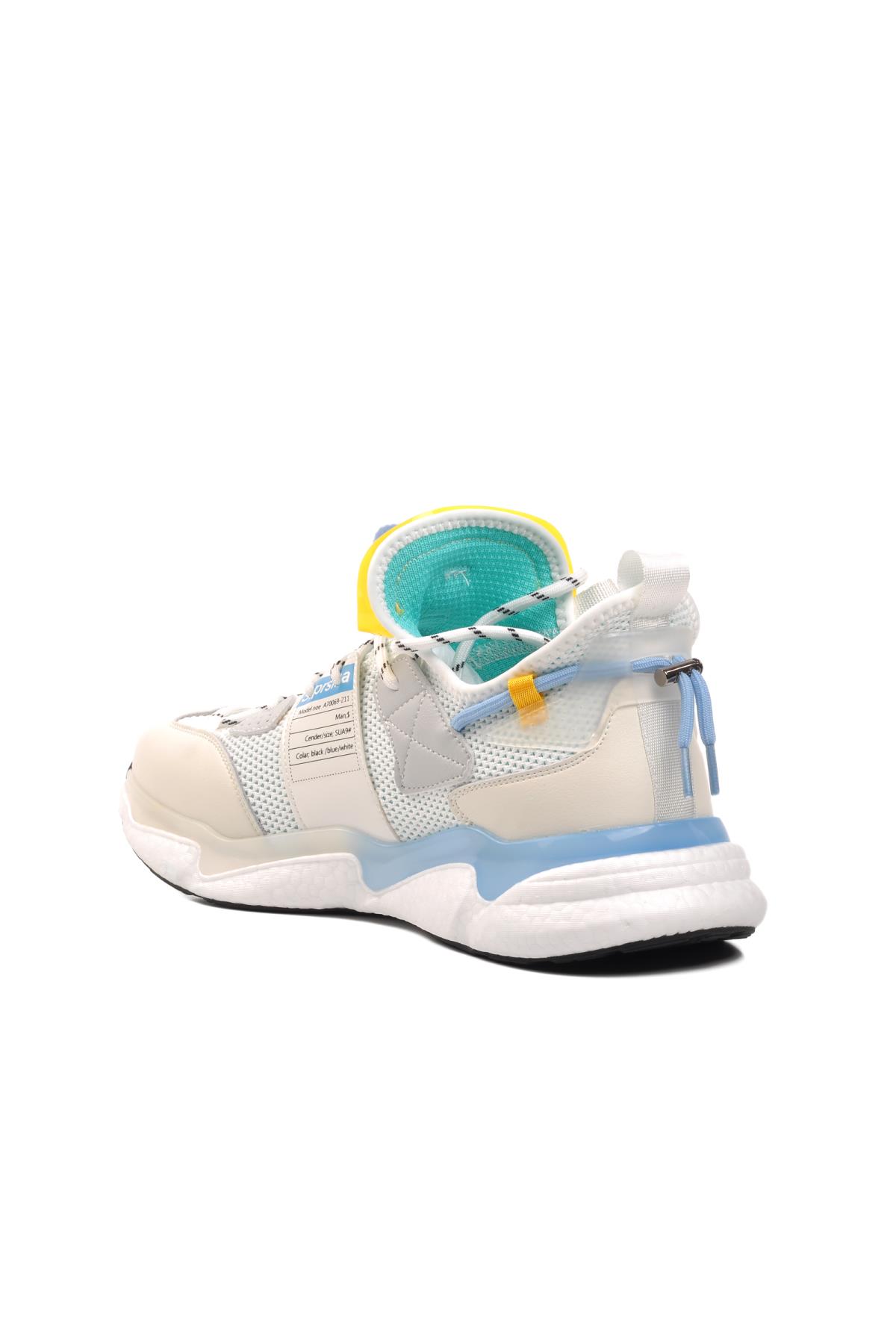 24Y566-1 Beyaz Erkek Sneaker - Görsel 5