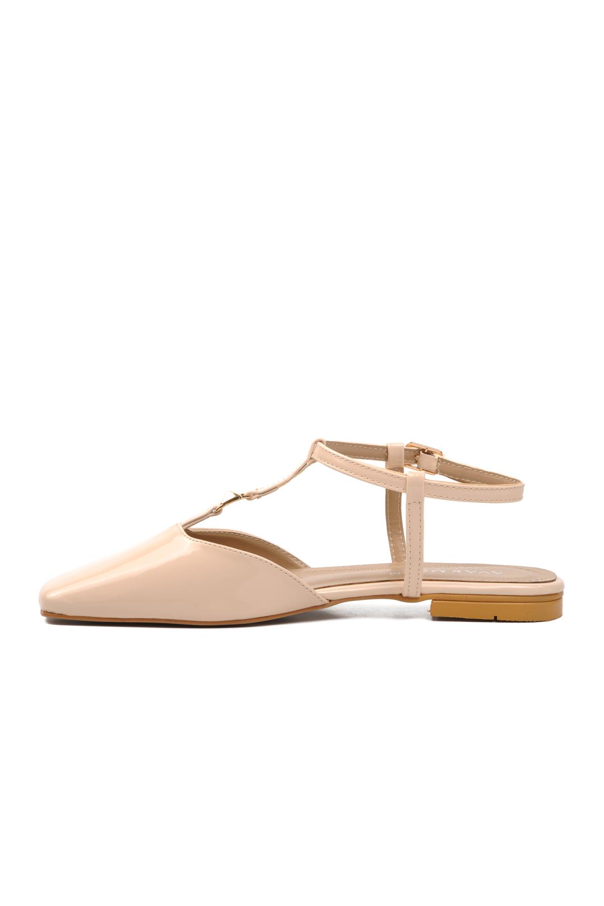 670476 Bej Kadın Babet - Görsel 4