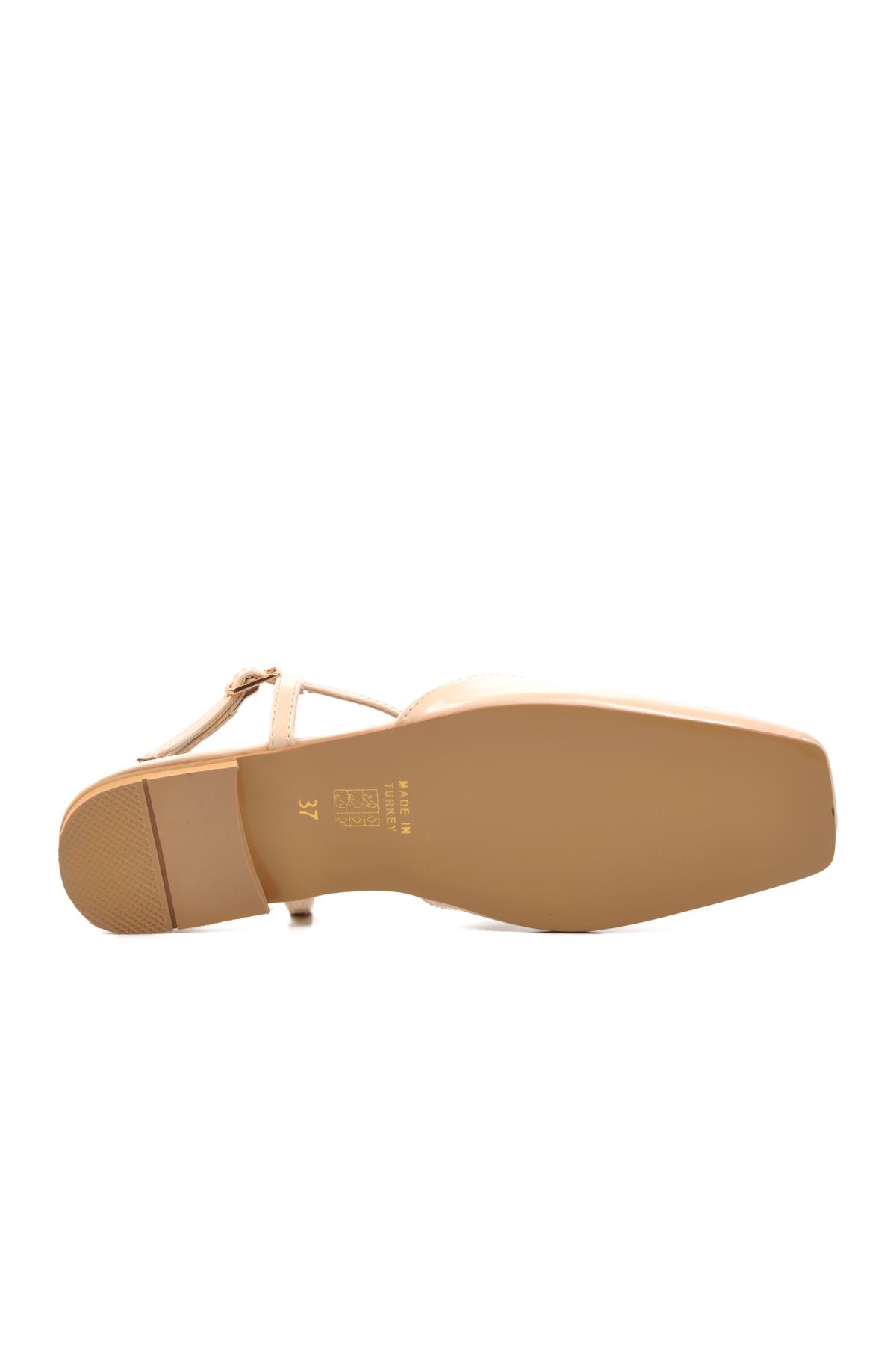 670476 Bej Kadın Babet - Görsel 6