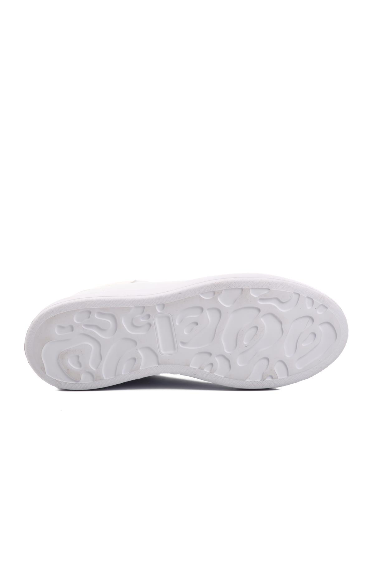 Damascus Geniş Kalıp Beyaz Erkek Sneaker - Görsel 6