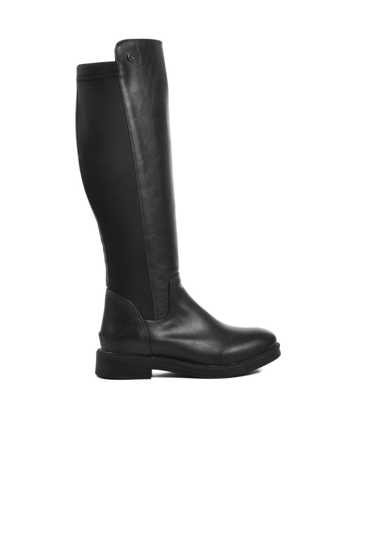 PC-52066 Siyah Cilt İçi Polarlı Kadın Çizme - Görsel 3