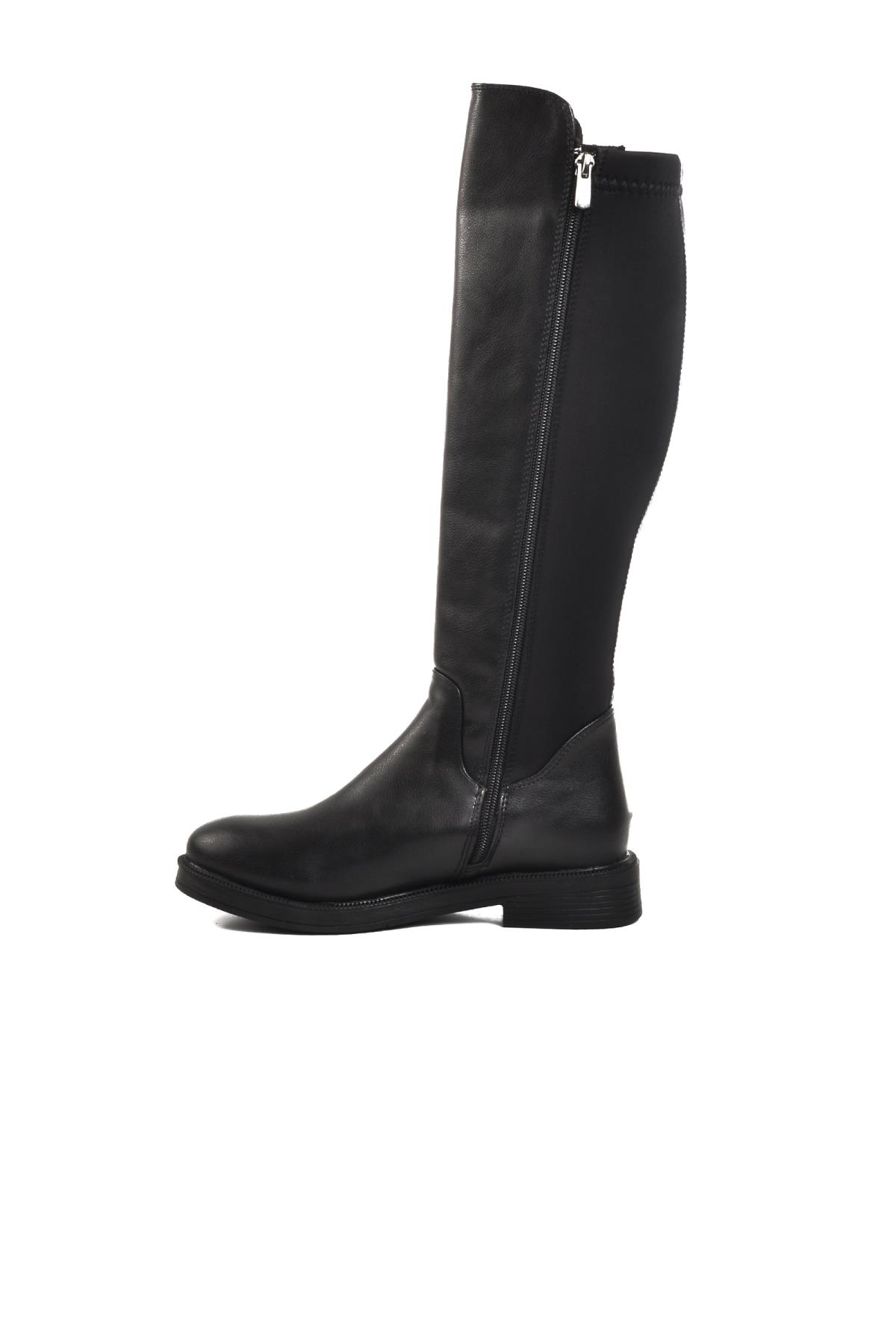 PC-52066 Siyah Cilt İçi Polarlı Kadın Çizme - Görsel 4