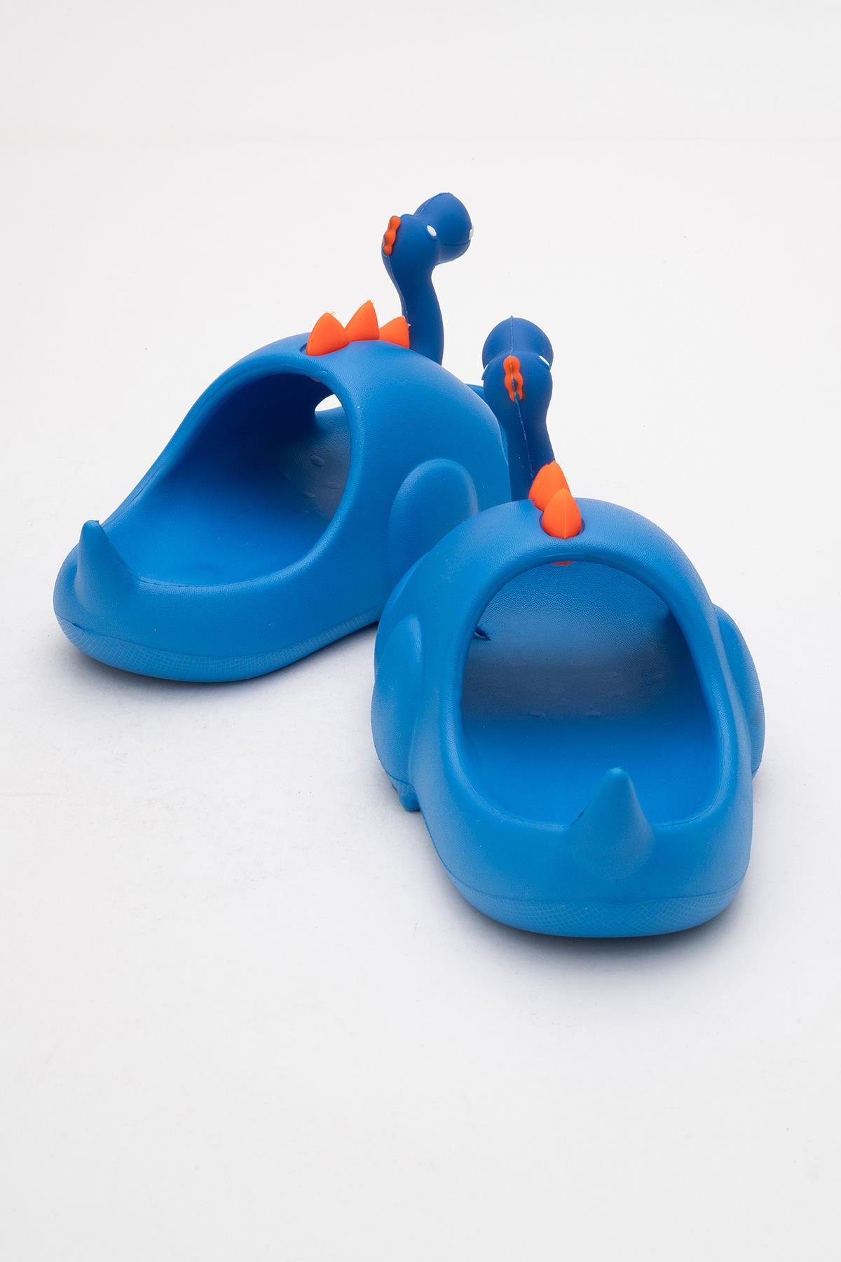 Çocuk Dinozor Figürlü Terlik 25-32 SAX MAVİ - Görsel 5