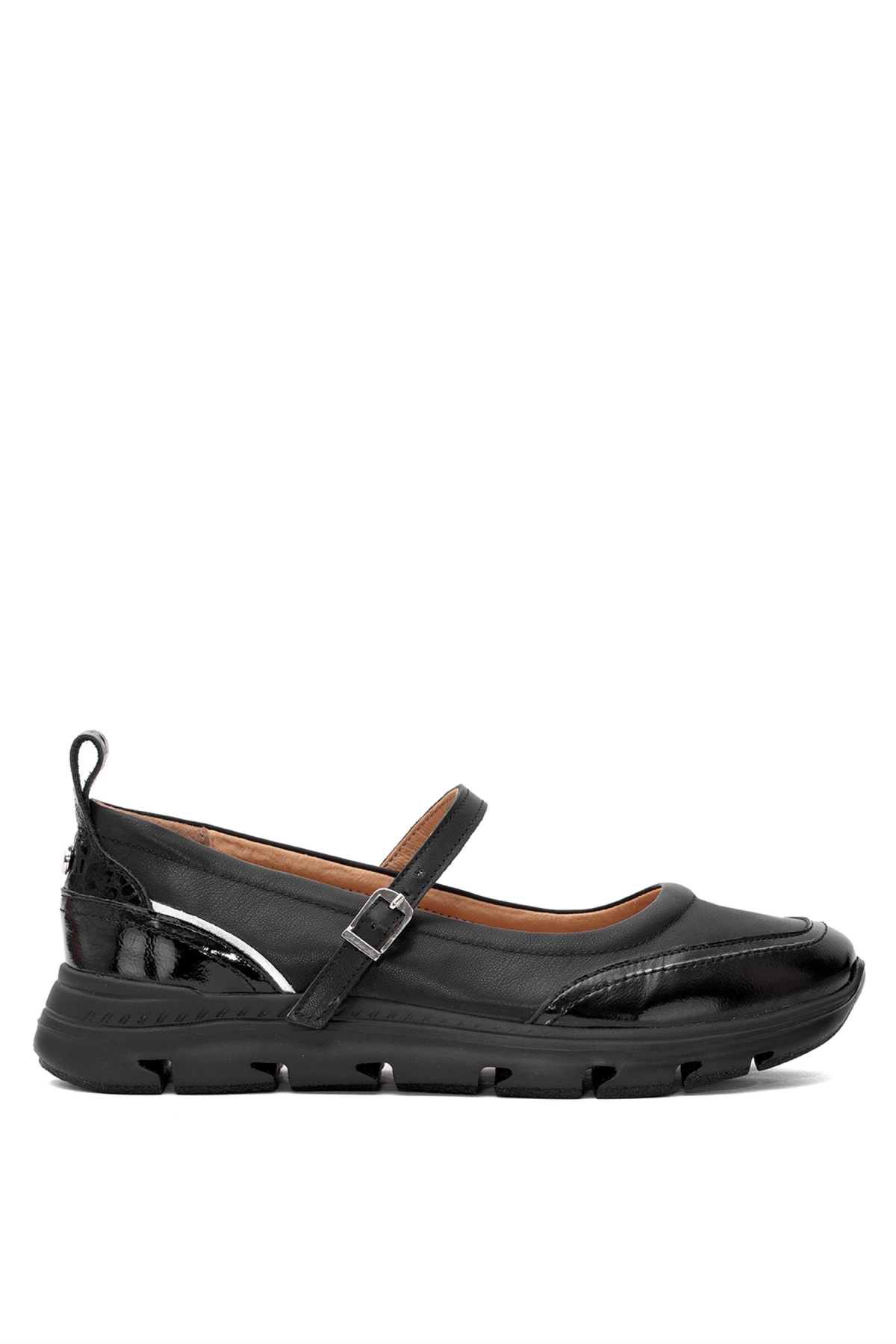 D25YA-750 Kadın Hakiki Deri Casual Ayakkabı Siyah - Görsel 2