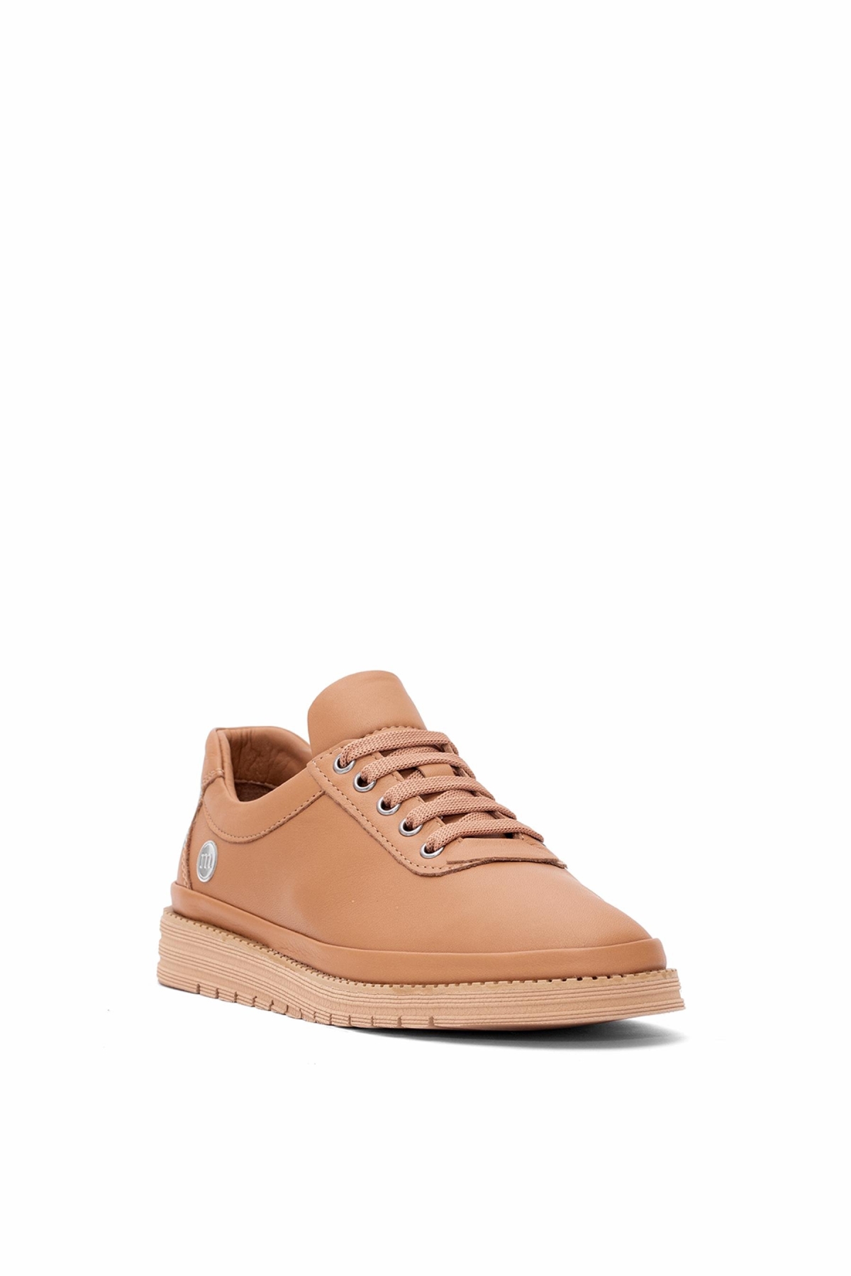 D25YA-705 Kadın Hakiki Deri Casual Ayakkabı Taba - Görsel 3