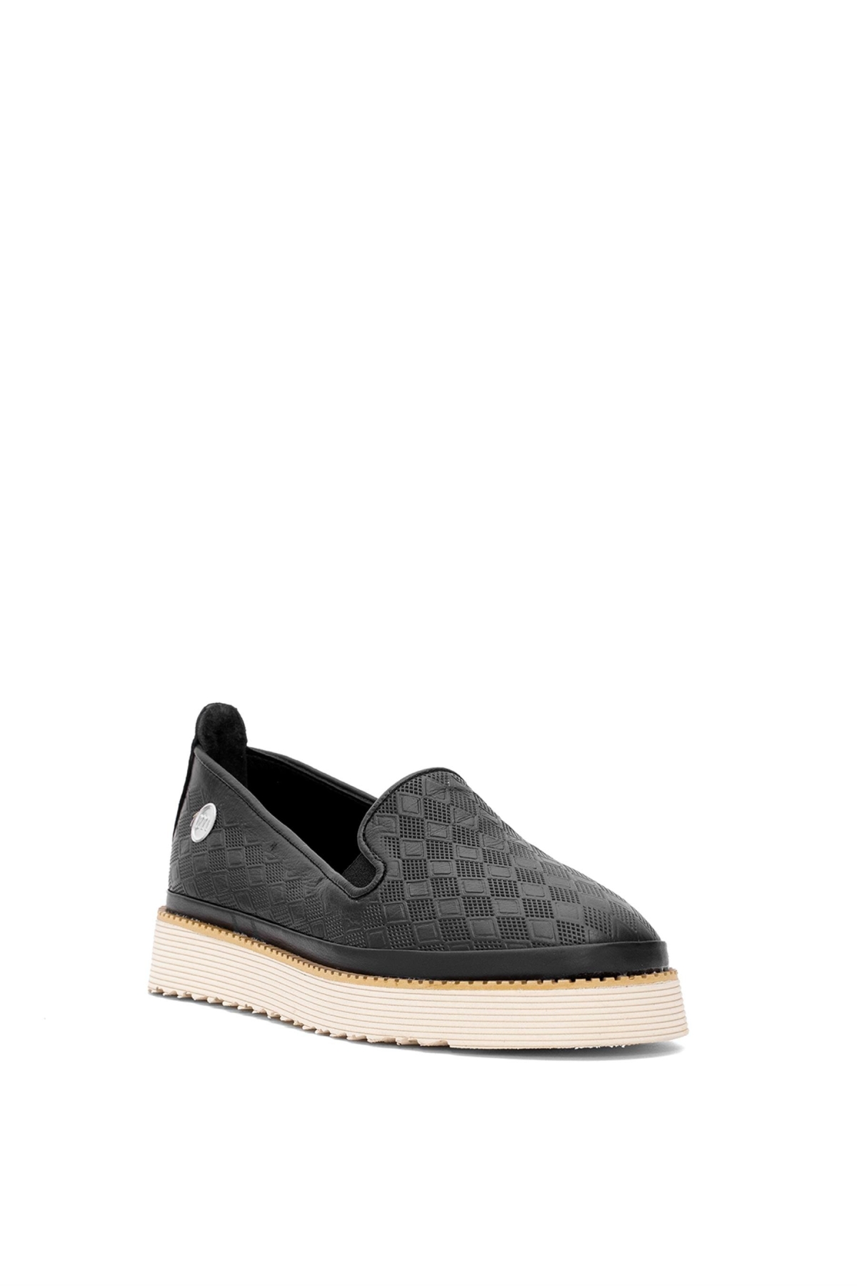 D25YA-690 Kadın Hakiki Deri Casual Ayakkabı Siyah - Görsel 3