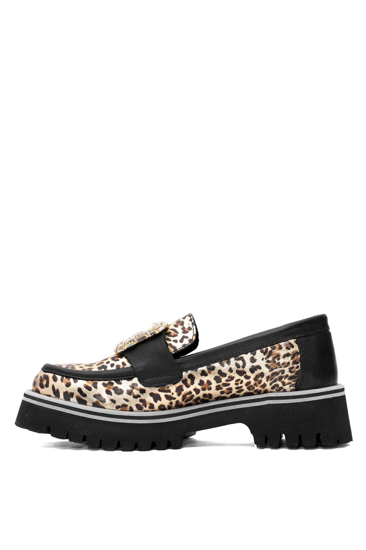 D25YA-3855 Kadın Hakiki Deri Casual Ayakkabı Rose - Görsel 4