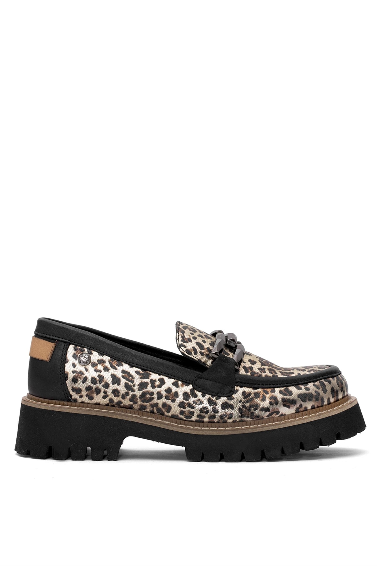 D25YA-3695 Kadın Hakiki Deri Casual Ayakkabı Altın - Görsel 2