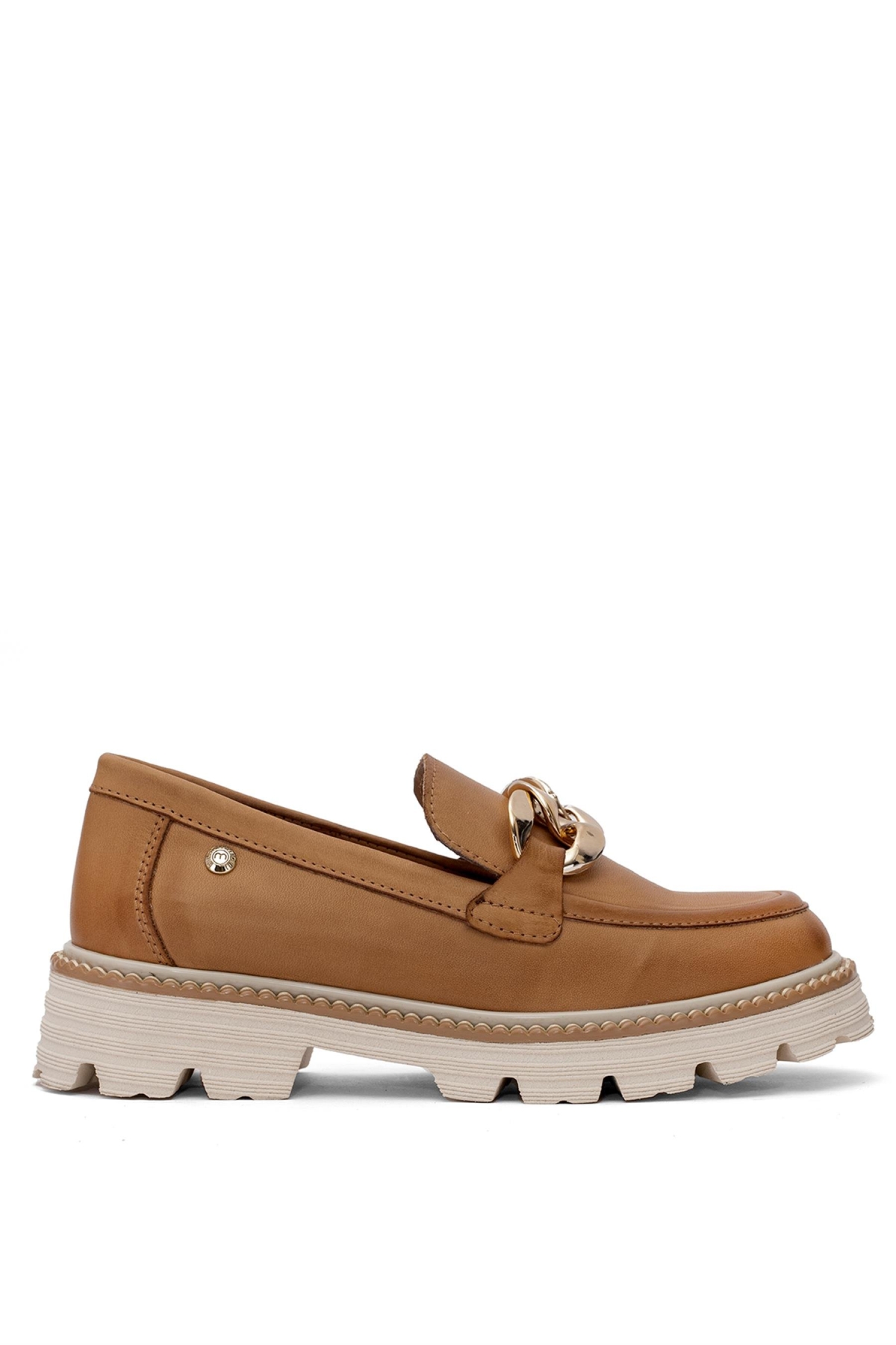 D25YA-3690 Kadın Hakiki Deri Casual Ayakkabı Taba - Görsel 2