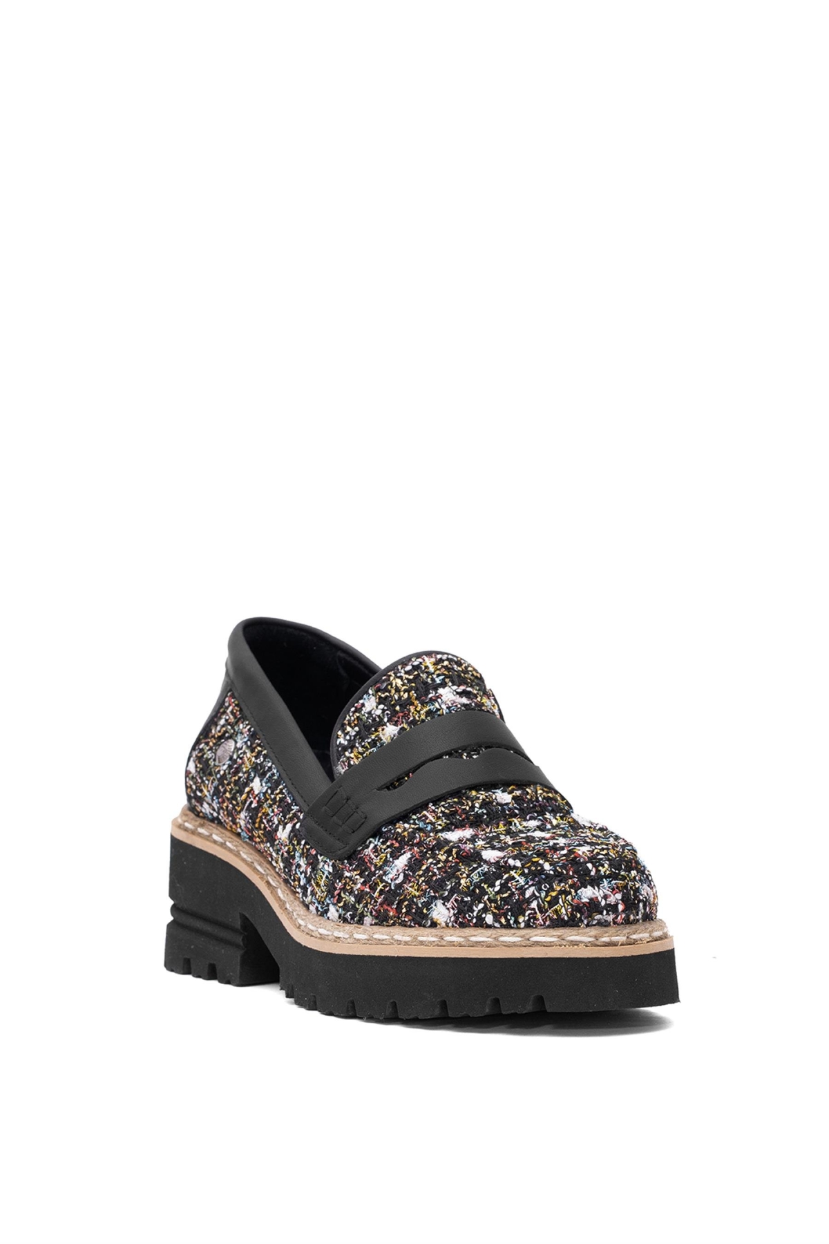 D25YA-3655 Kadın Hakiki Deri Casual Ayakkabı Siyah - Görsel 5