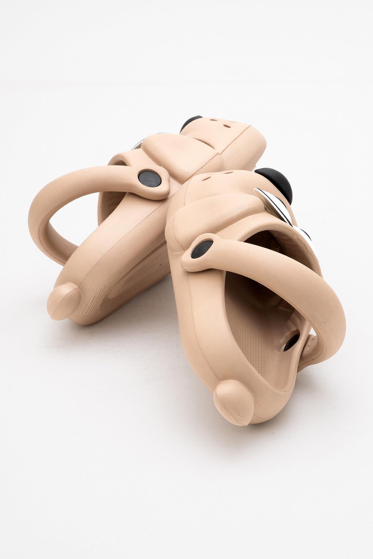 Çocuk Köpekli Sabo Terlik 28-35 VİZON - Görsel 5