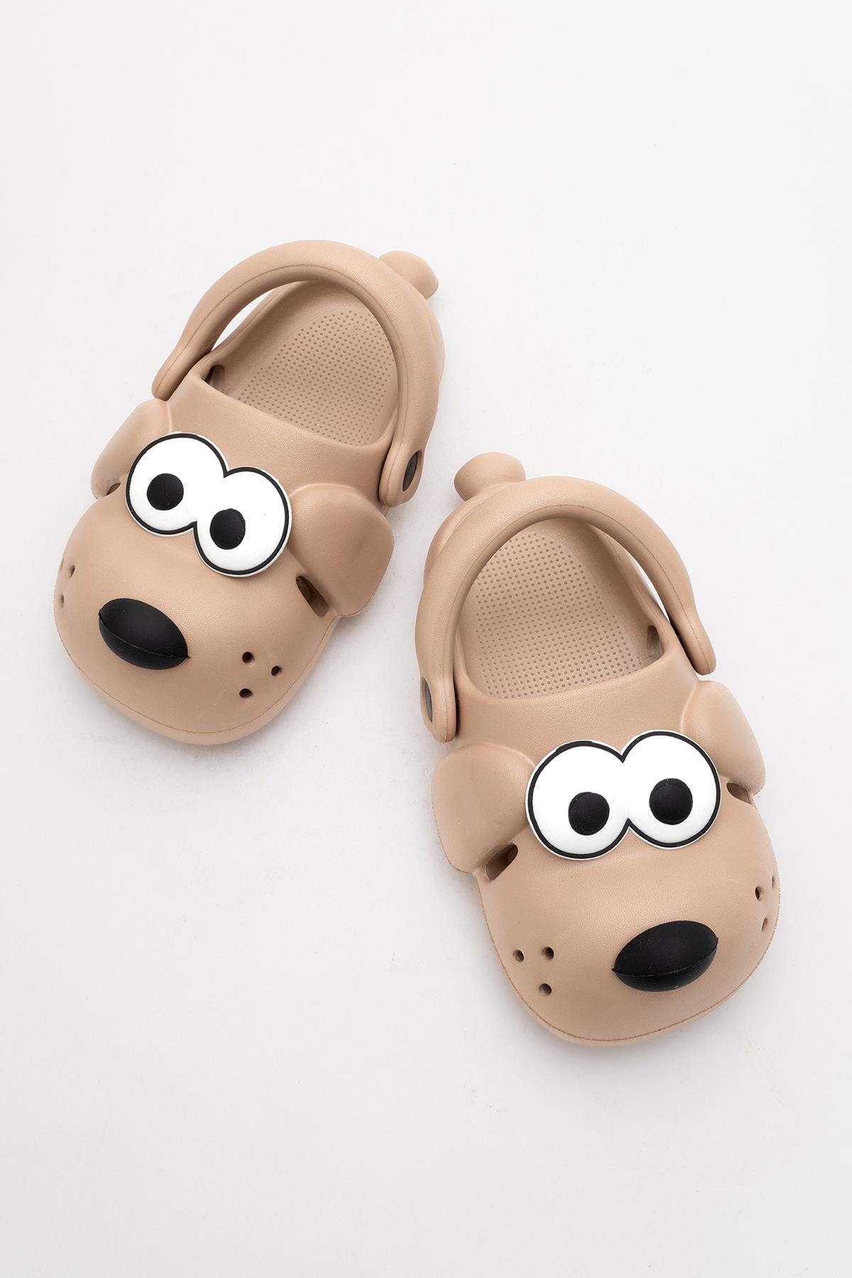 Çocuk Köpekli Sabo Terlik 28-35 VİZON - Görsel 6