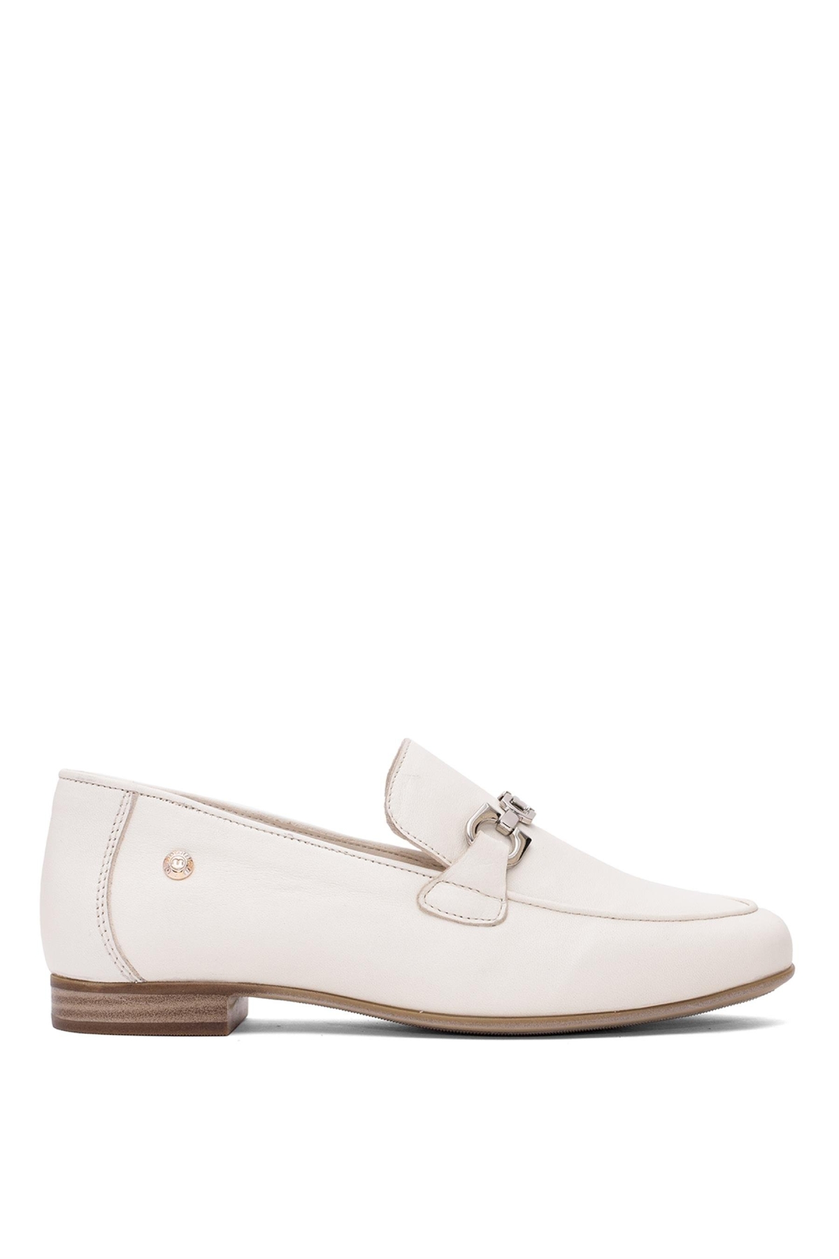 D25YA-3090 Kadın Hakiki Deri Casual Ayakkabı Kemik - Görsel 2