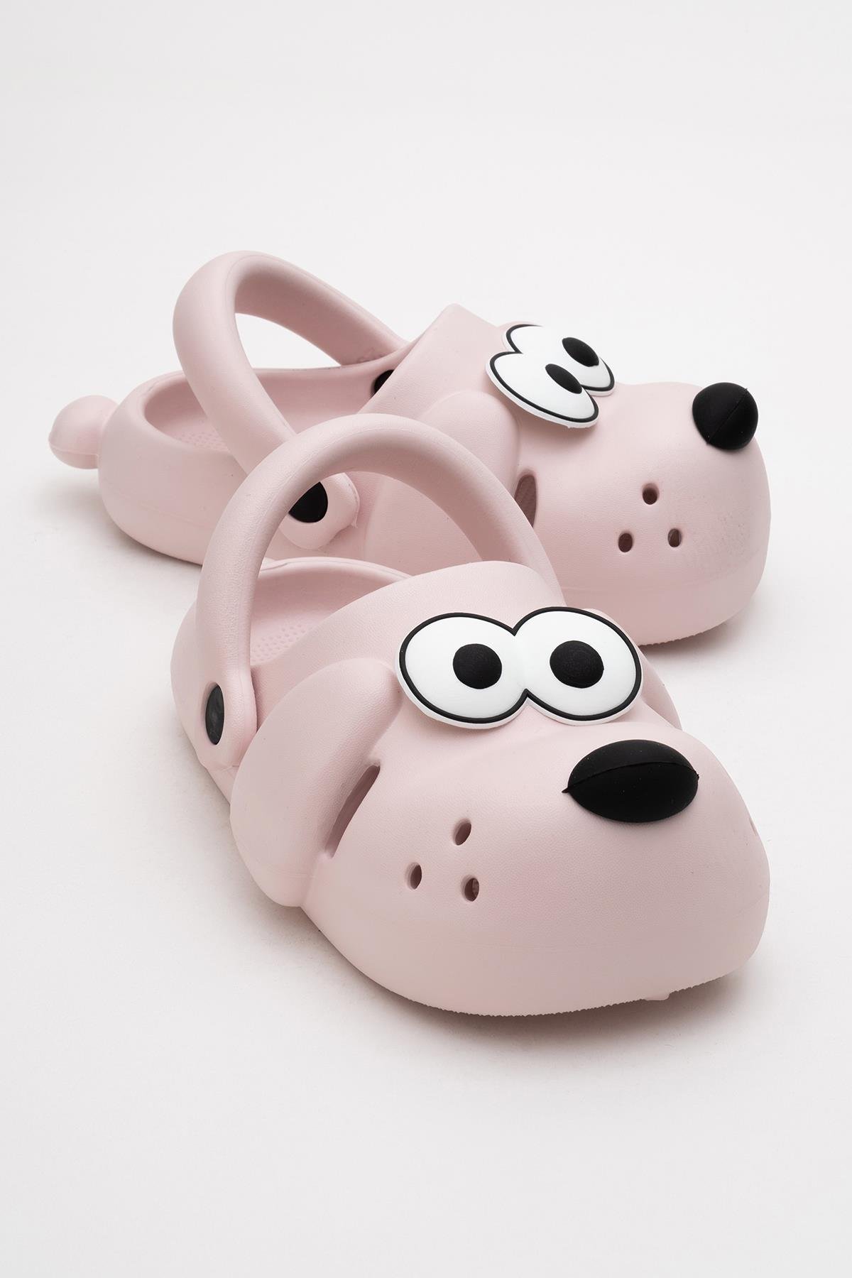 Çocuk Köpekli Sabo Terlik 21-28 PUDRA - Görsel 2