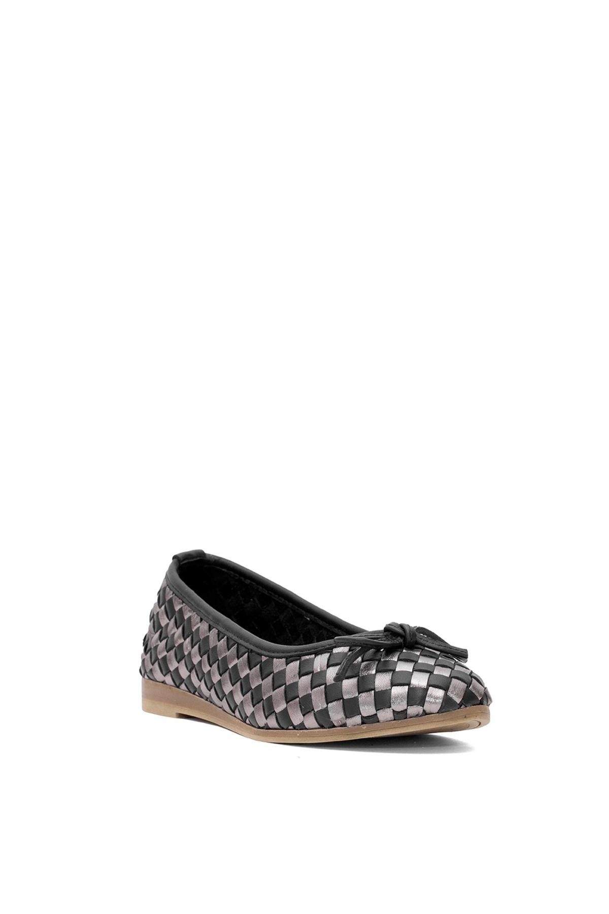 D25YA-525 Kadın Hakiki Deri Babet Siyah - Görsel 3