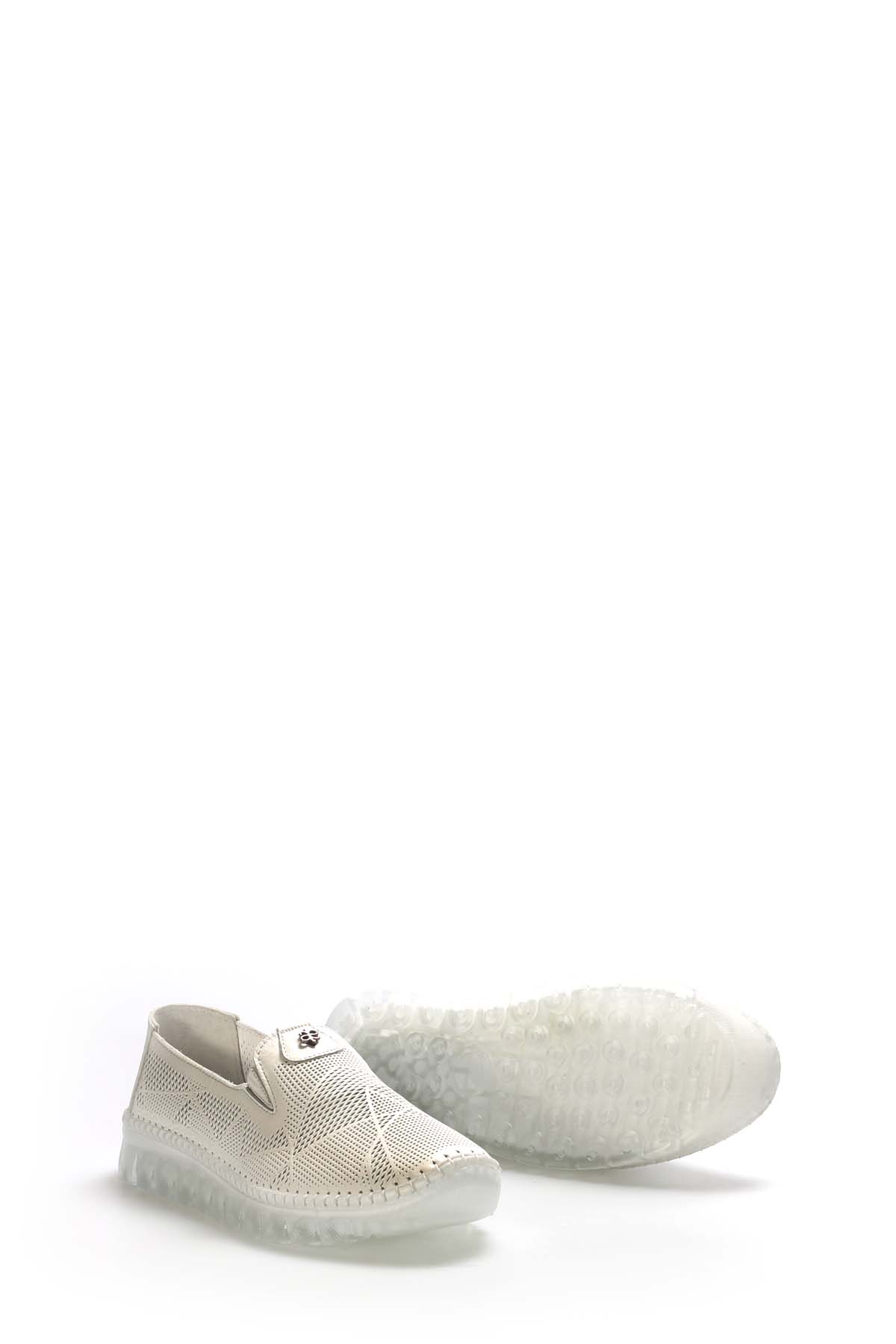 Hakiki Deri Kadın Casual Ayakkabı 419ZA20 - Görsel 4