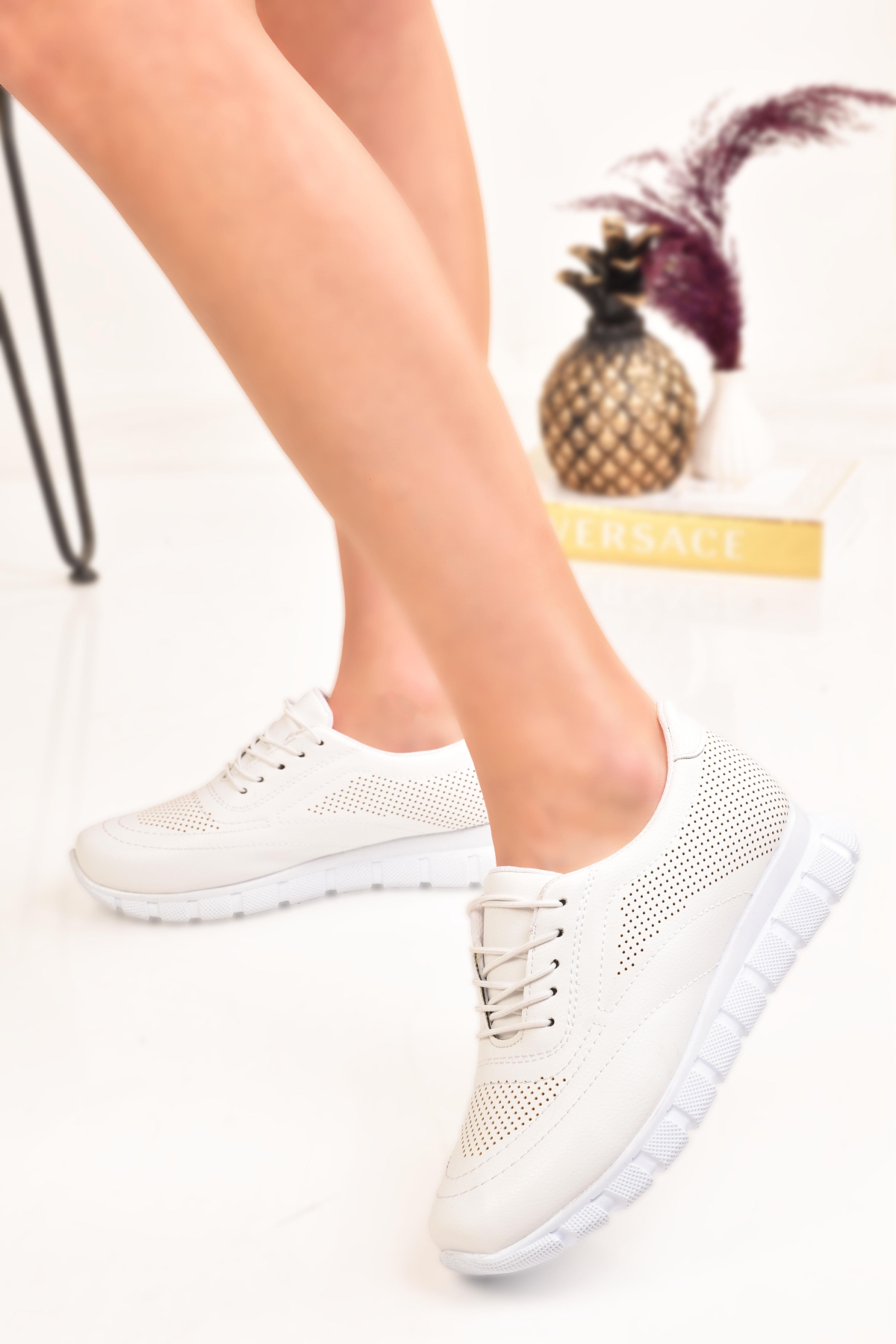 Kadın Günlük Rahat Comfort Taban Spor Sneaker Ayakkabı - Görsel 4