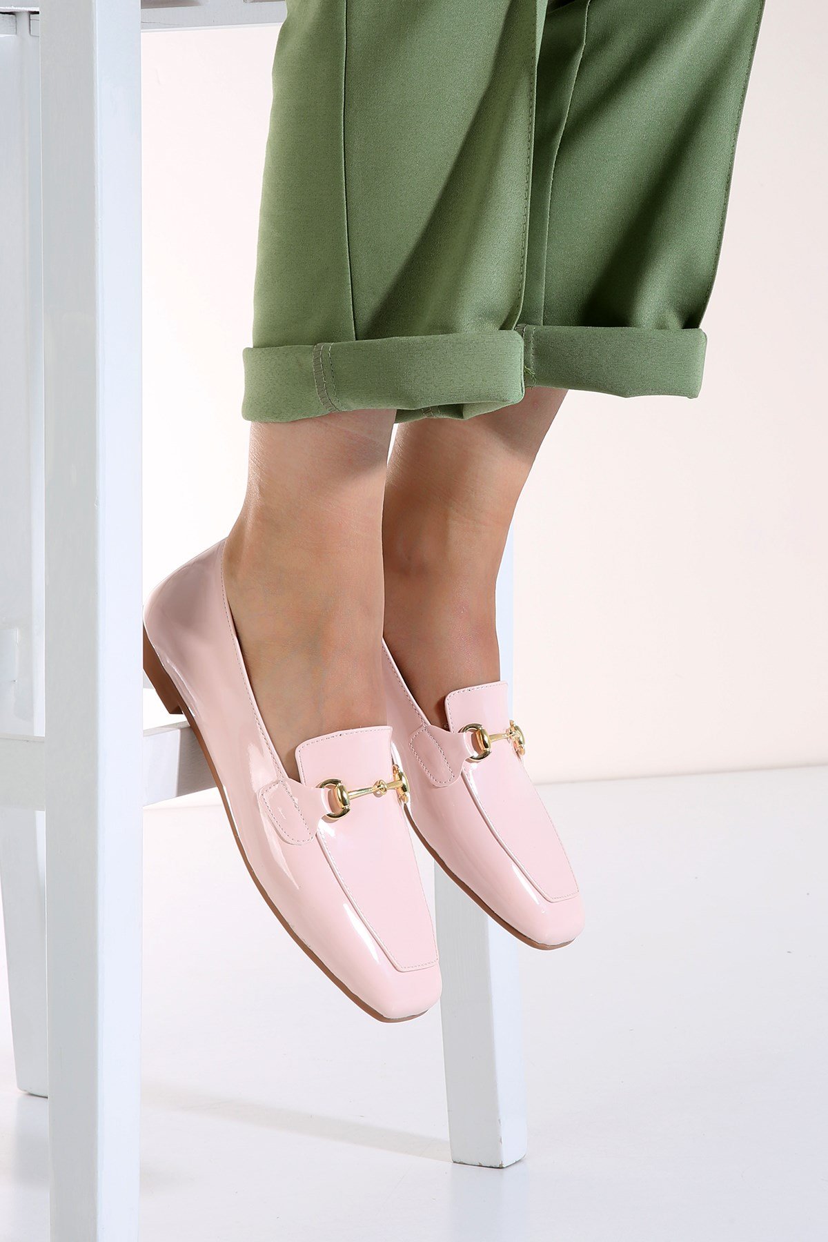 Kadın Tokalı Babet PUDRA RUGAN - Görsel 2