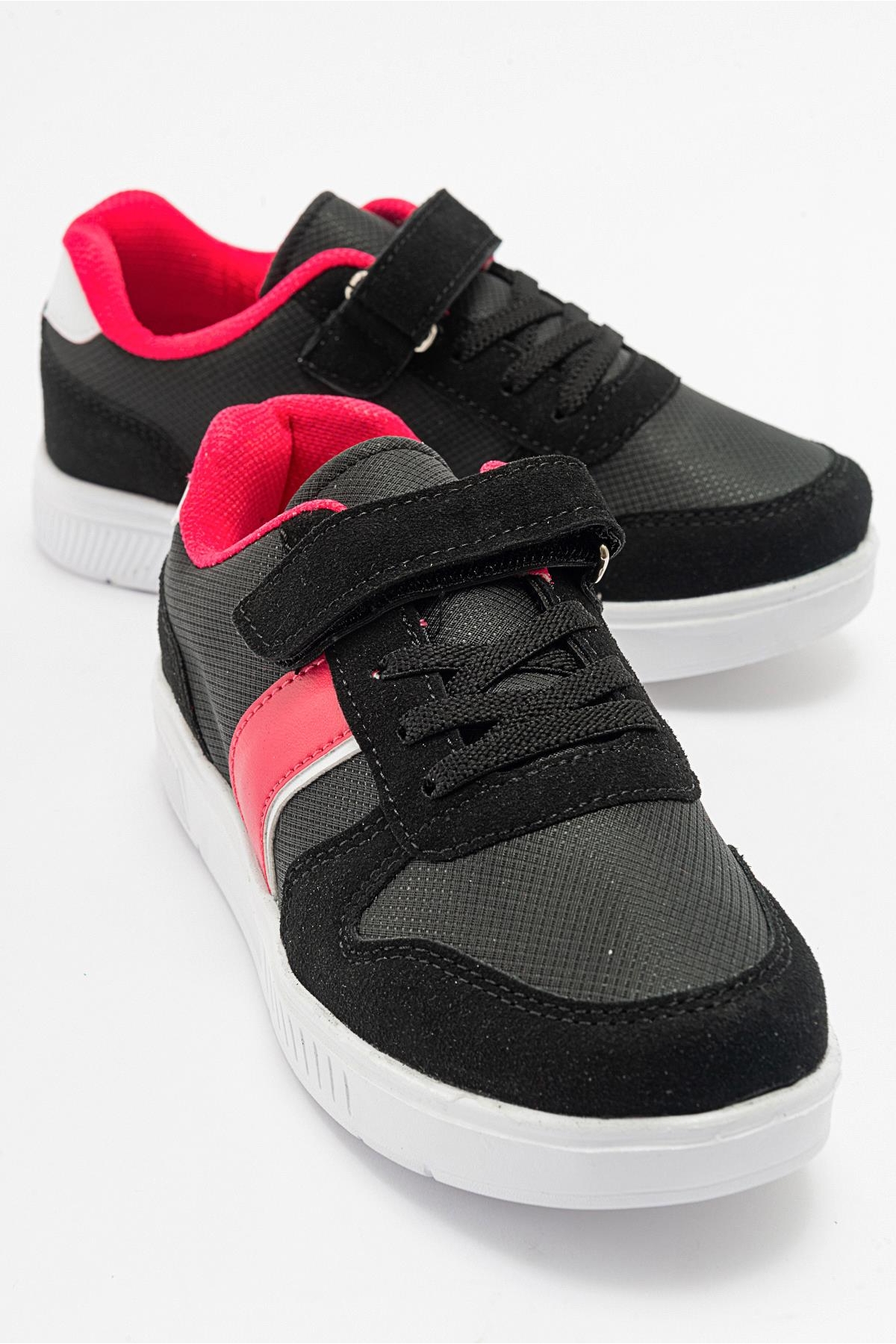Çocuk Cırtlı Spor Ayakkabı SİYAH FUJE - Görsel 2