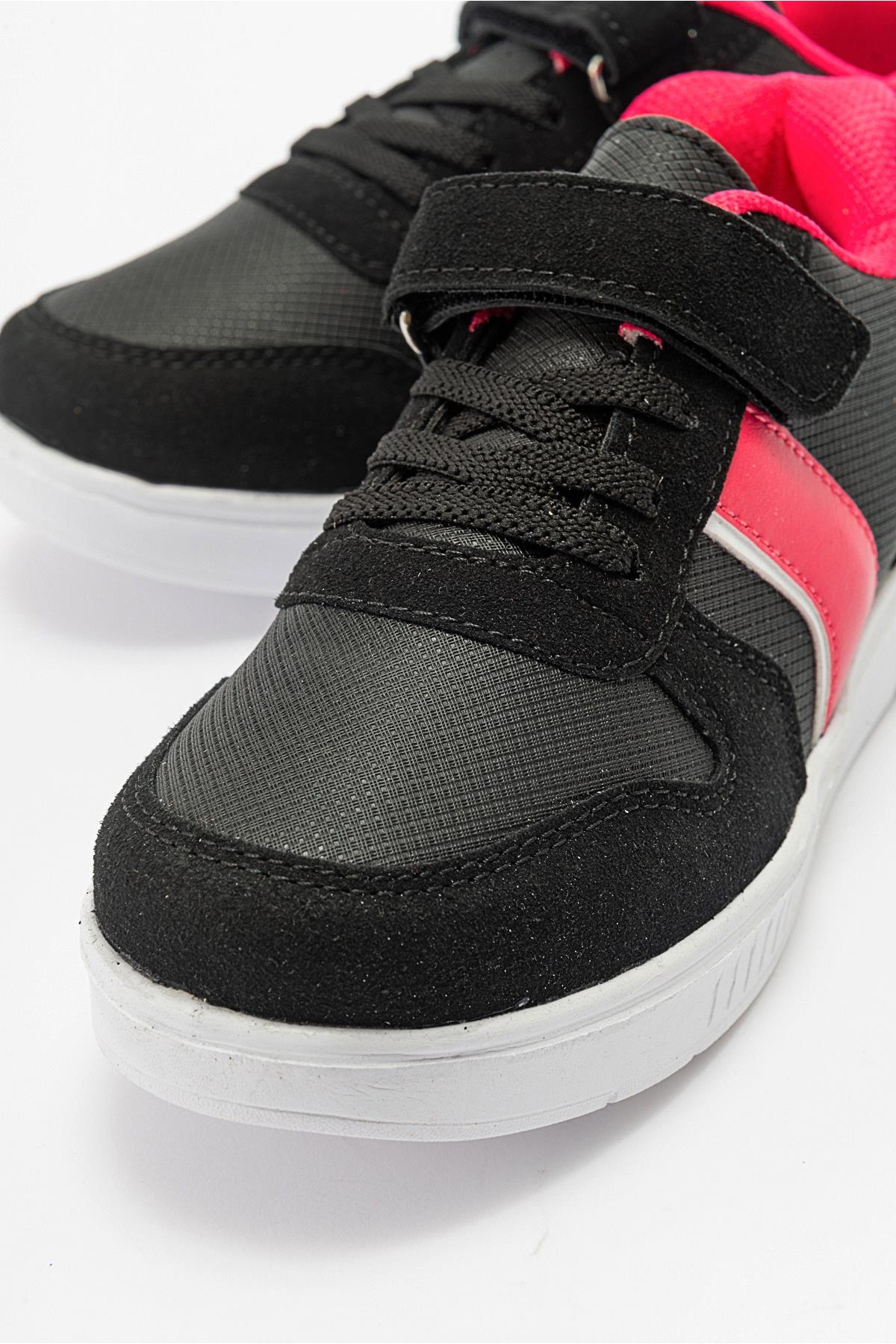 Çocuk Cırtlı Spor Ayakkabı SİYAH FUJE - Görsel 4
