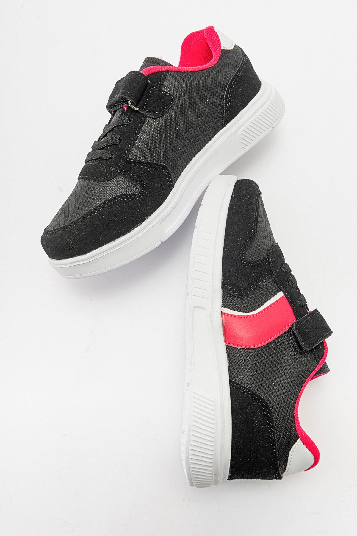 Çocuk Cırtlı Spor Ayakkabı SİYAH FUJE - Görsel 7