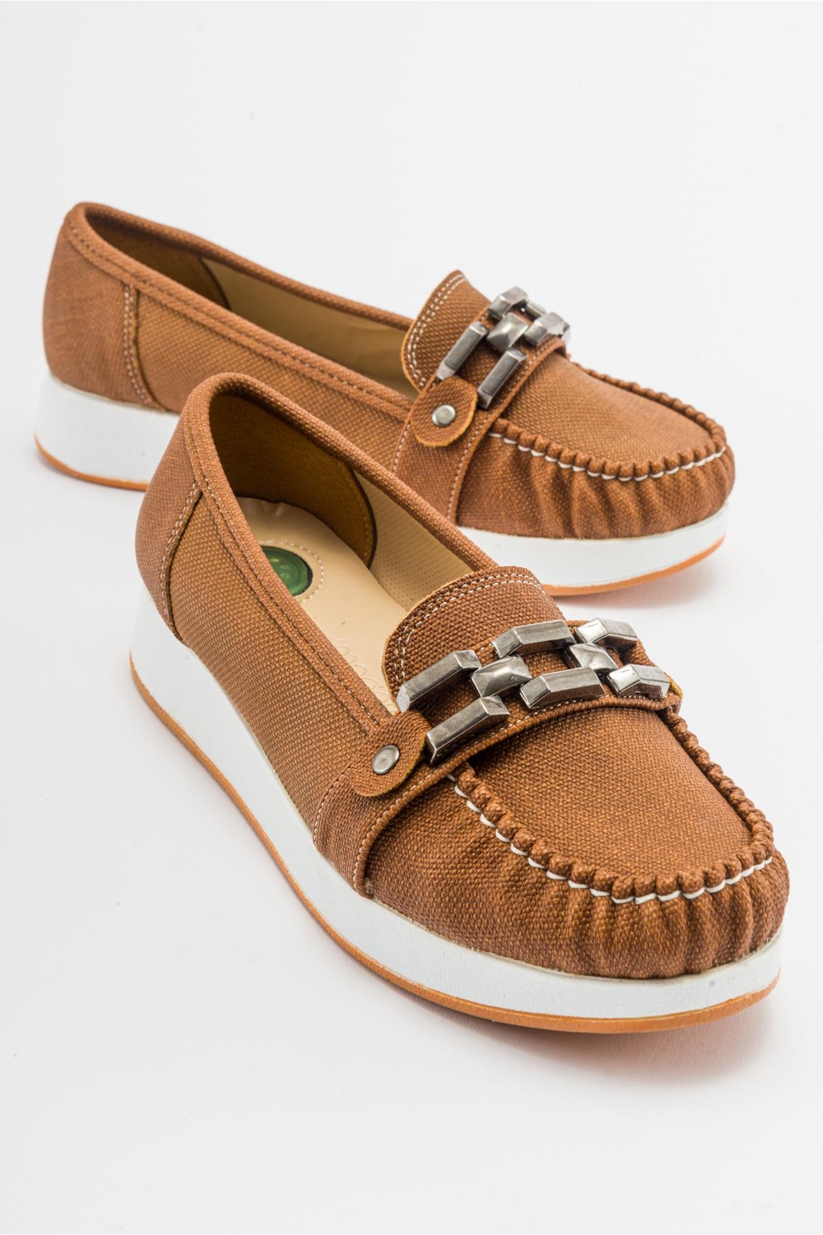 Kare Tokalı Babet TABA KOT - Görsel 2