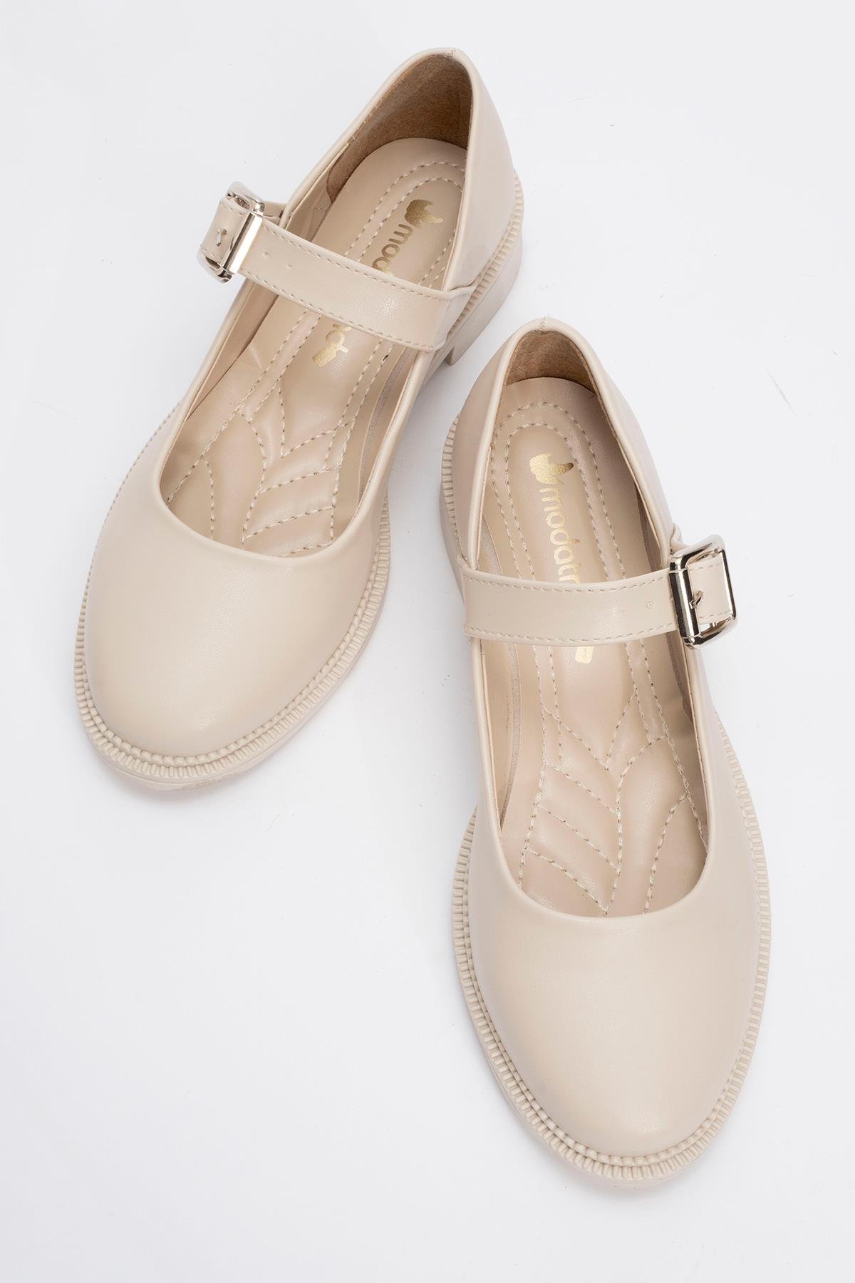 Kadın Günlük Ayakkabı BEJ CİLT - Görsel 6