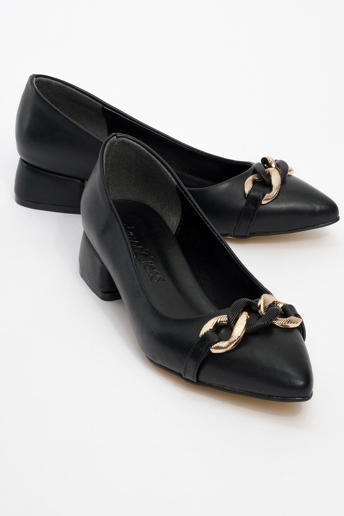 Kadın Çapraz Kemer Günlük Ayakkabı SİYAH CİLT - Görsel 3