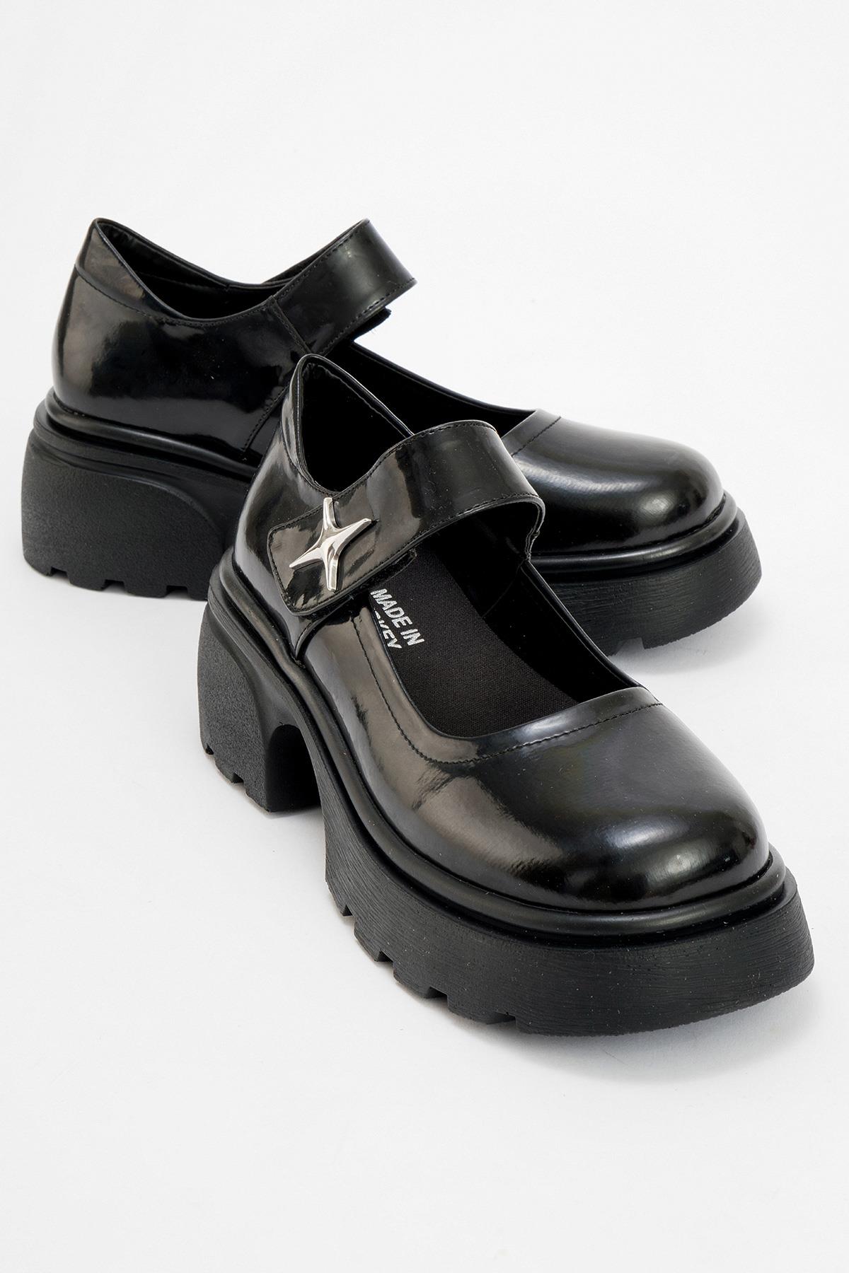 Kadın Cırtlı Günlük Ayakkabı SİYAH RUGAN - Görsel 3