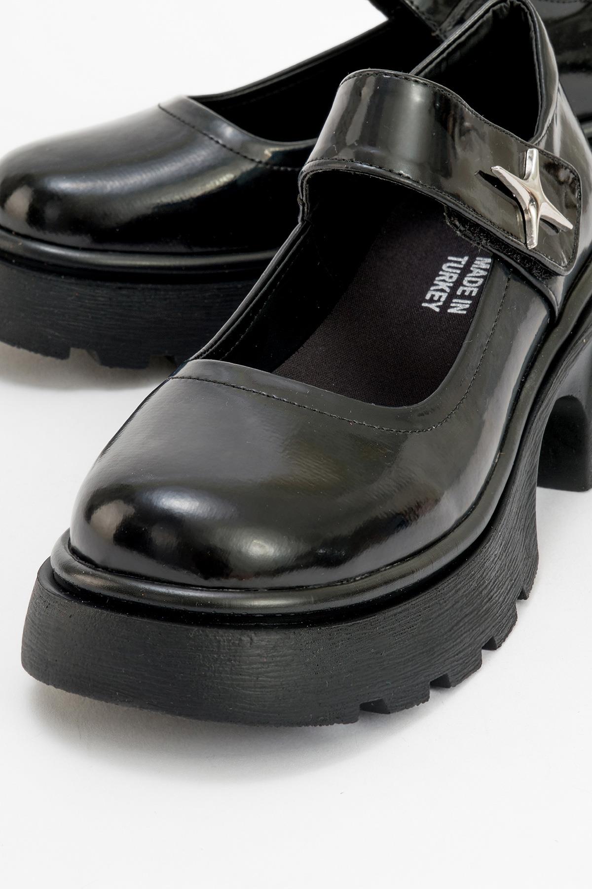 Kadın Cırtlı Günlük Ayakkabı SİYAH RUGAN - Görsel 4