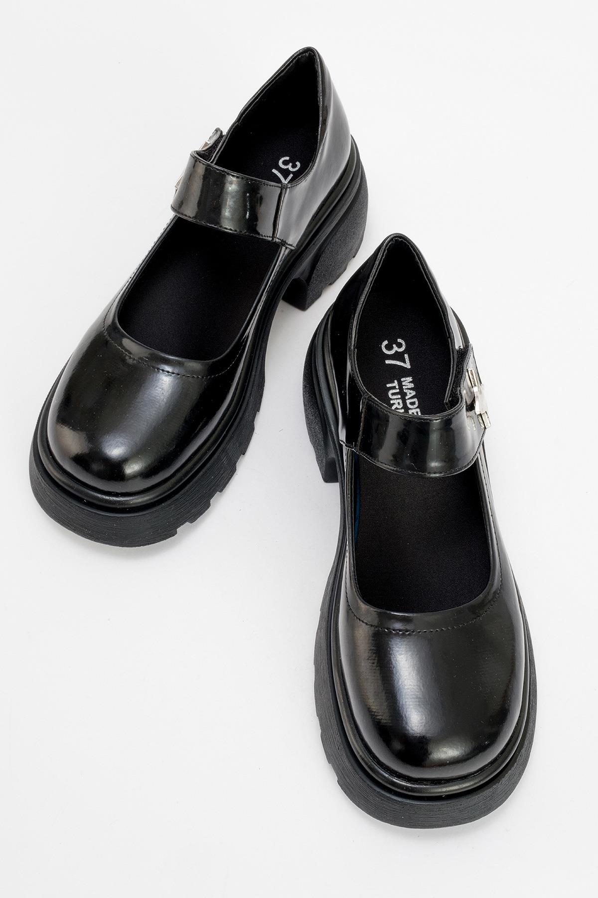 Kadın Cırtlı Günlük Ayakkabı SİYAH RUGAN - Görsel 6